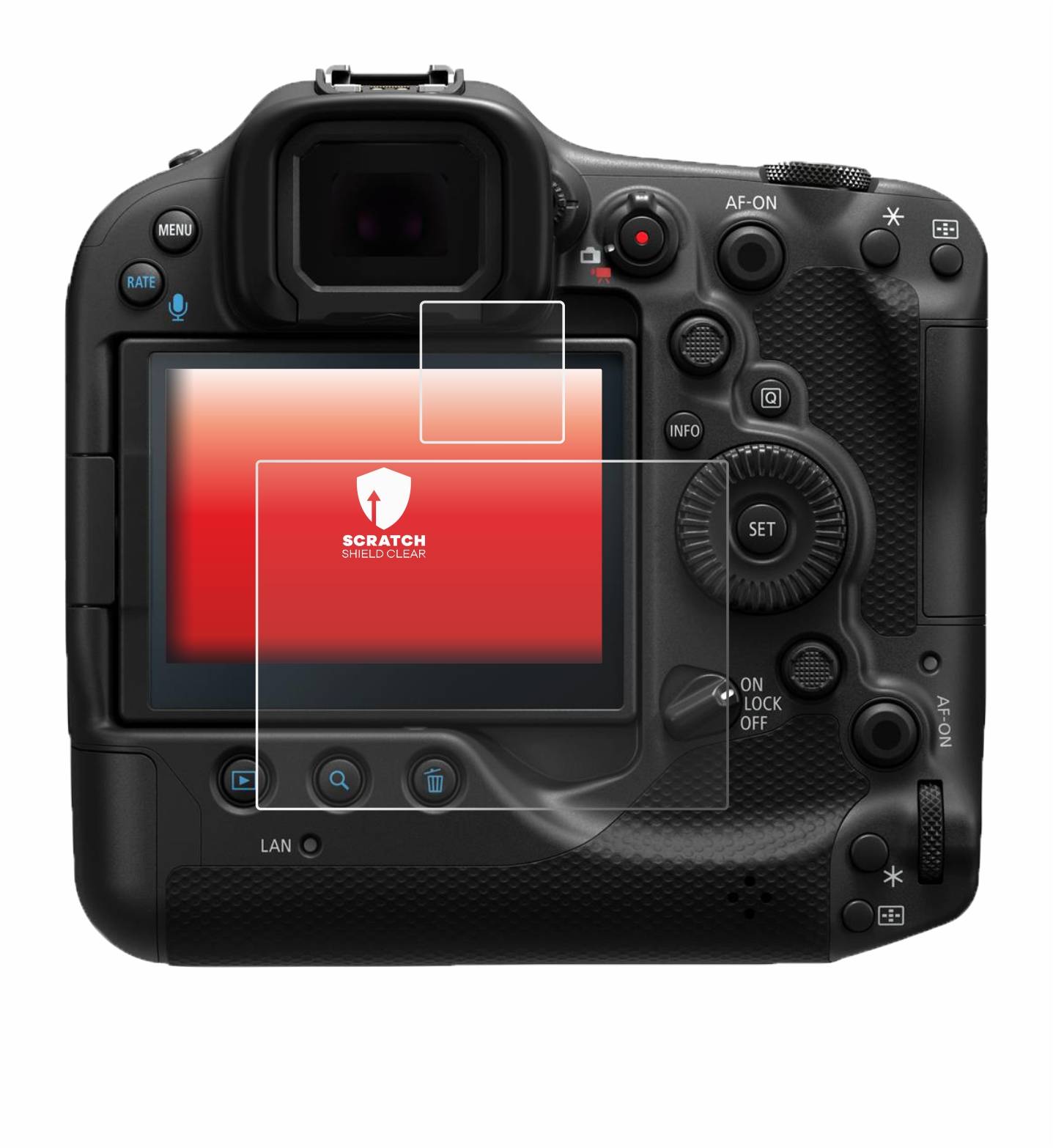 upscreen Schutzfolie für Canon EOS R3 Kratzschutz Anti-Fingerprint Klar