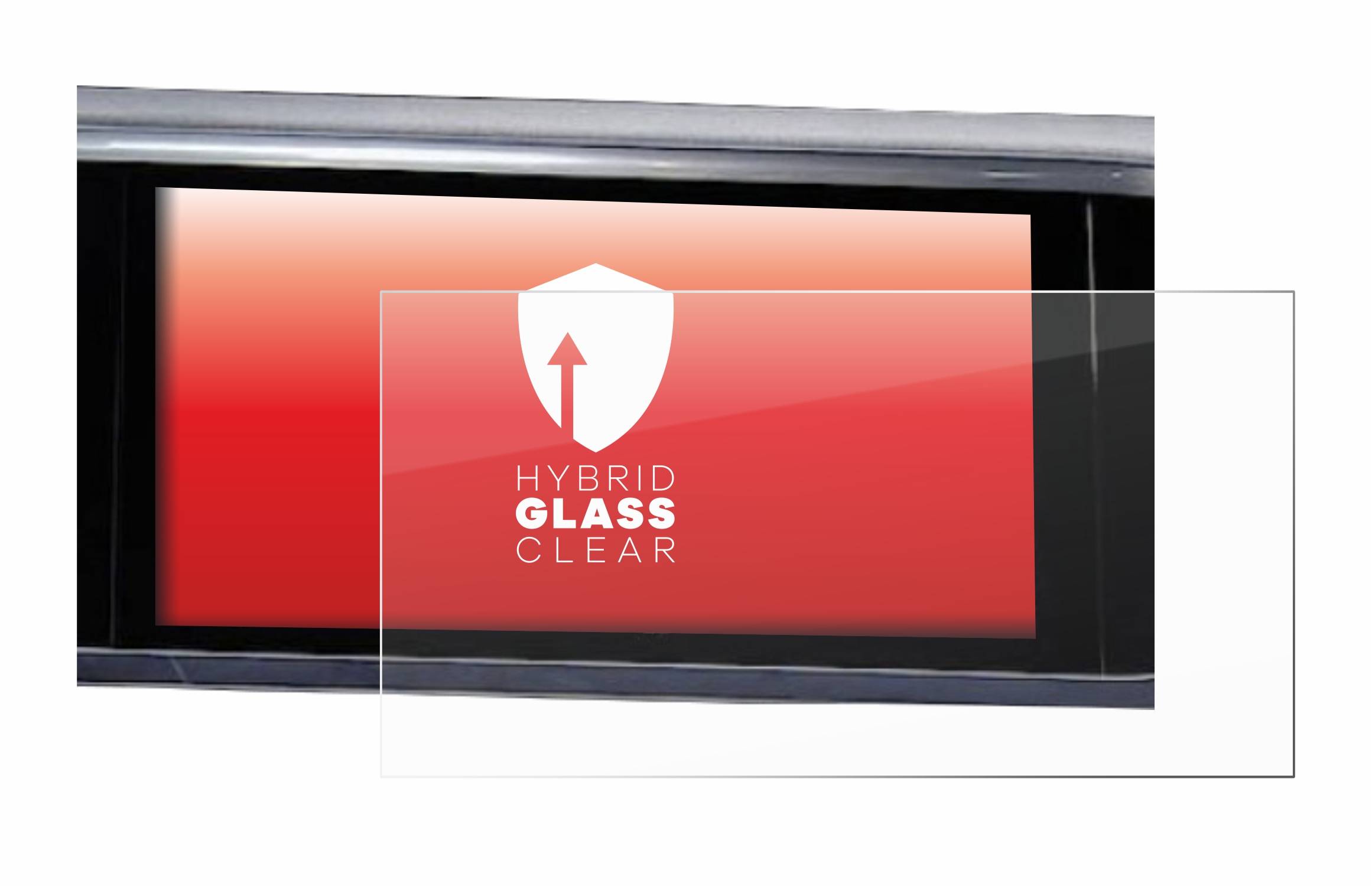 upscreen Flexible Schutz Glas Folie für Audi Q3 2021 Infotainment System 10.1" Schutzglas 9H Hybridglas Klar