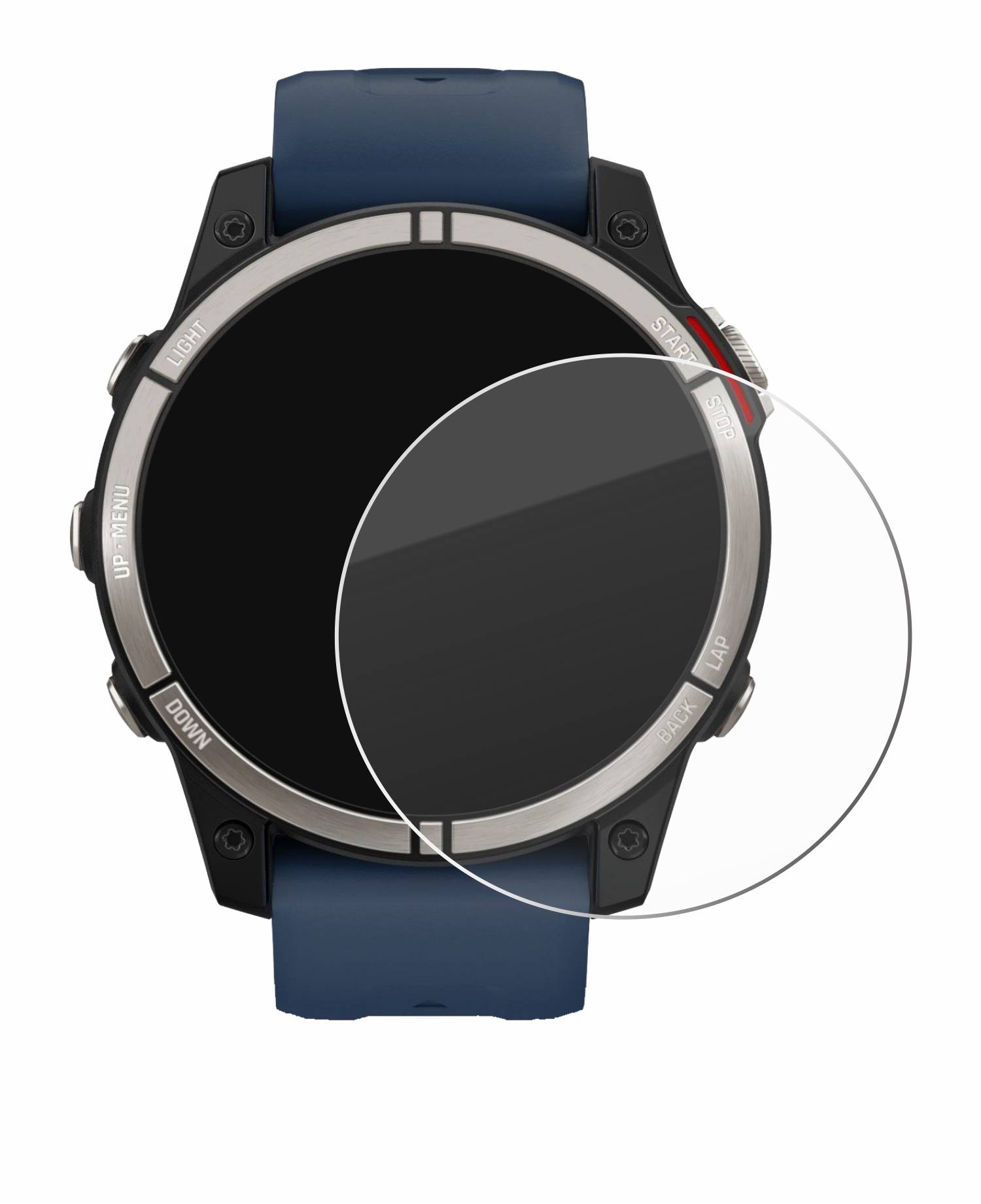 Savvies Schutzglas für Garmin quatix 7 Echtglas 9H-Härte klar