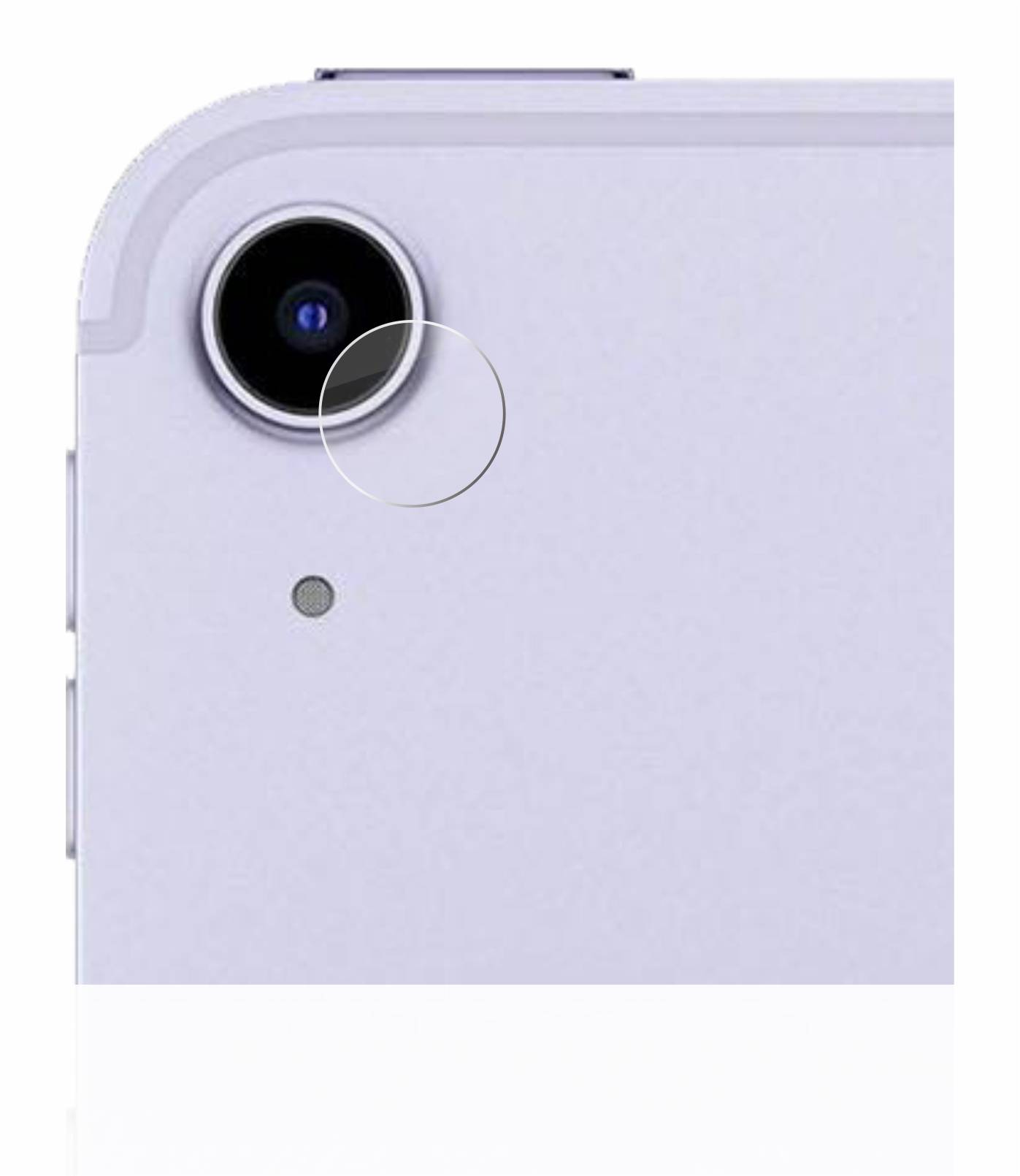 upscreen Flexible Schutz Glas Folie für Apple iPad Air 5 WiFi 2022 (NUR Kameraschutz, 5. Gen.) Schutzglas 9H Hybridglas
