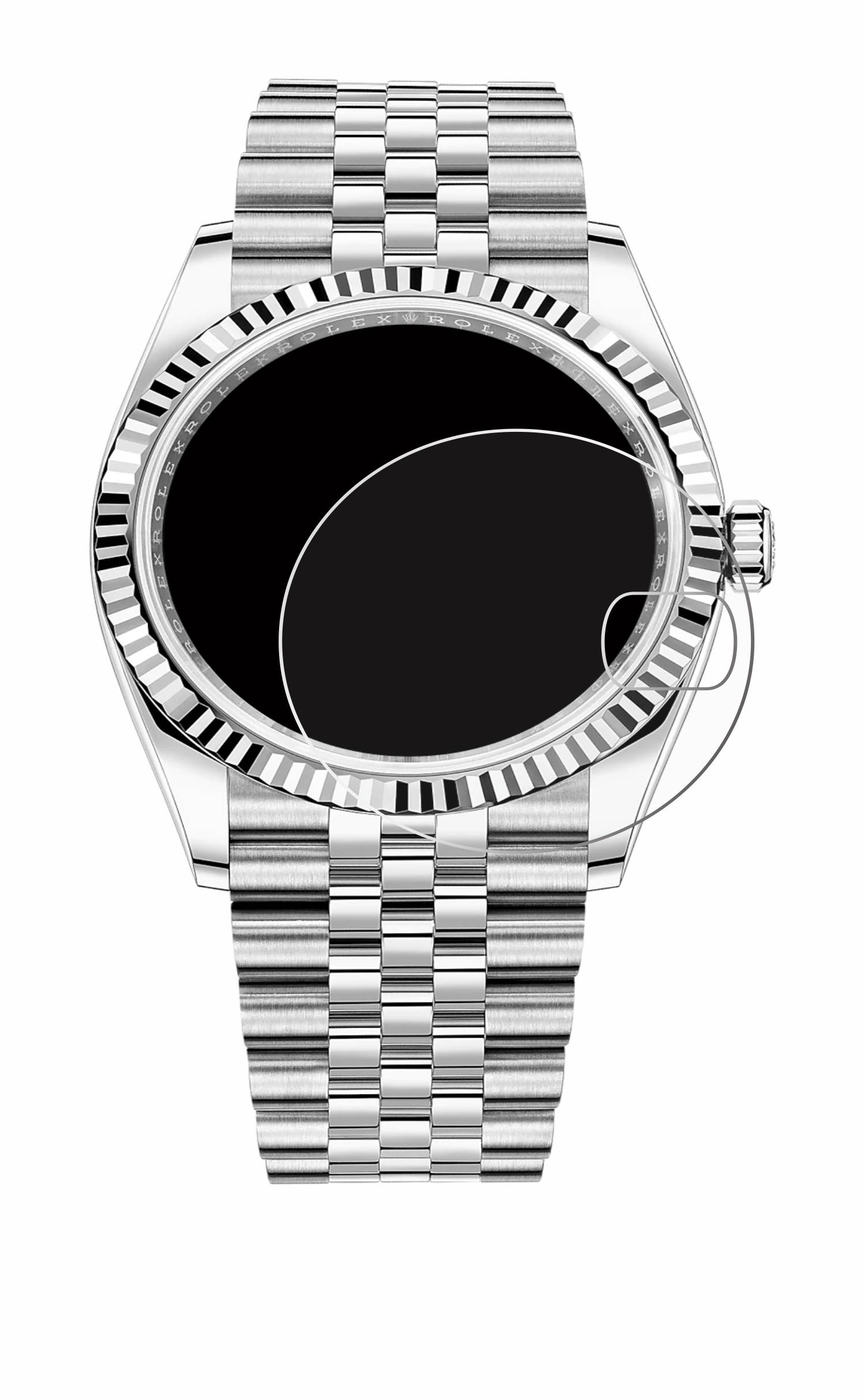 upscreen Schutzfolie für Rolex Datejust 36 Kratzschutz Anti-Fingerprint Klar