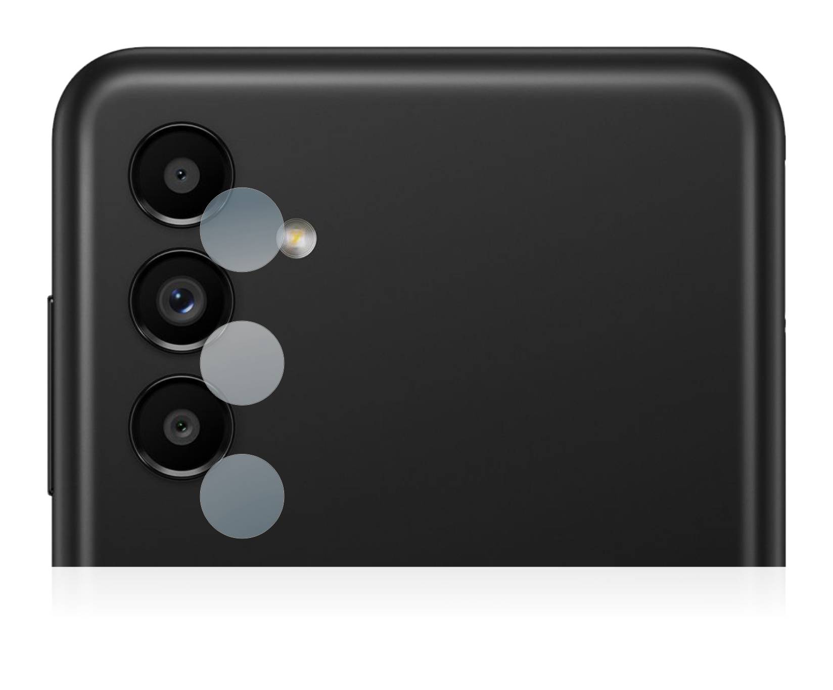 upscreen Flexible Schutz Glas Folie für Samsung Galaxy A13 5G (NUR Kameraschutz) Schutzglas 9H Hybridglas Klar