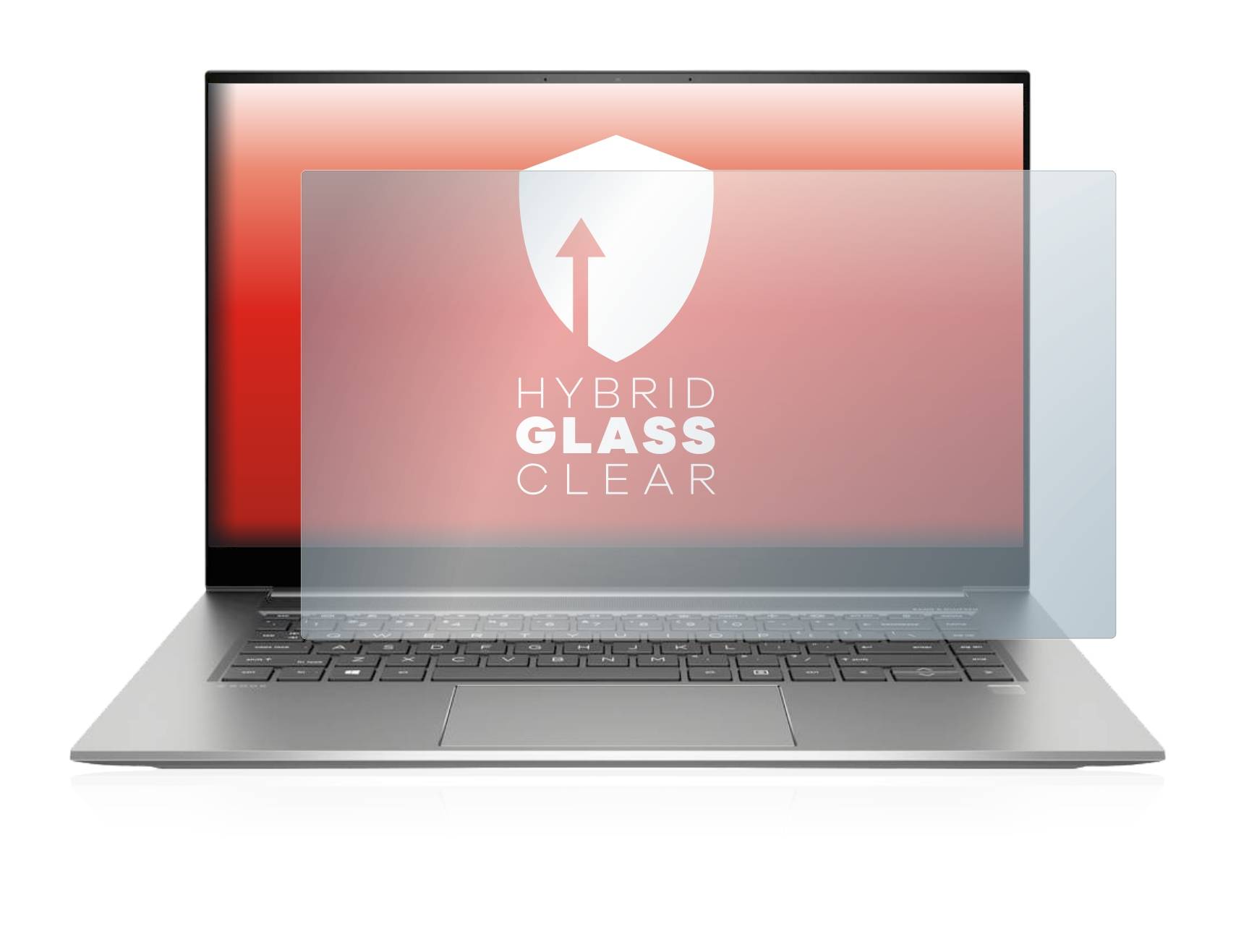upscreen Hybrid Glass Clear Premium Schutzglas Folie für HP ZBook 15 Studio