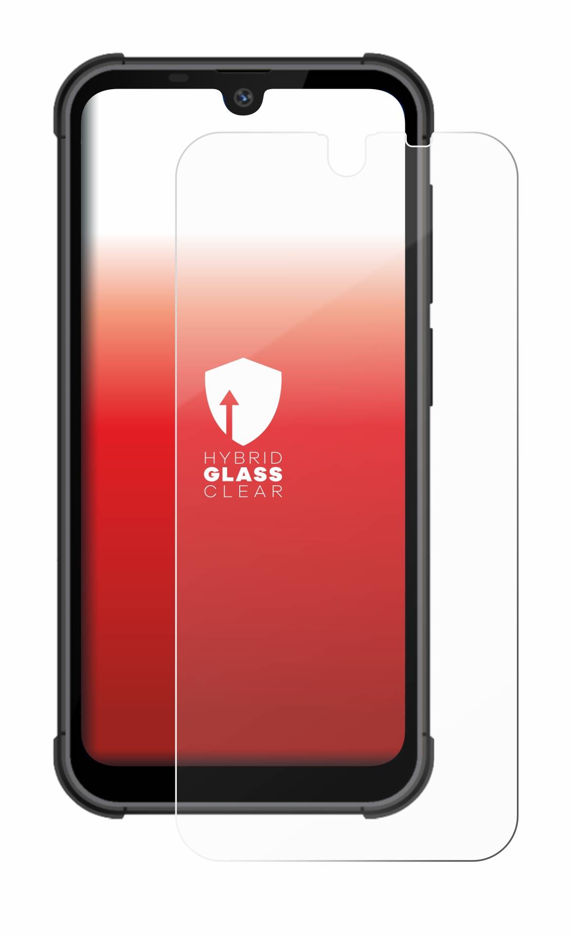 upscreen Flexible Schutz Glas Folie für Beafon MX1 Schutzglas 9H Hybridglas Klar