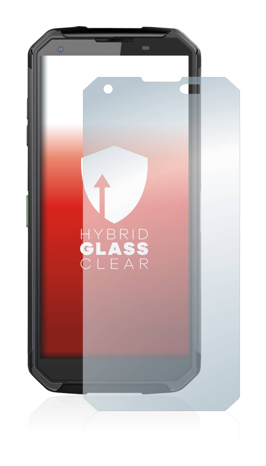 upscreen Flexible Panzerglasfolie für Blackview BV9500 Plus Schutzglas 9H Hybridglas Klar