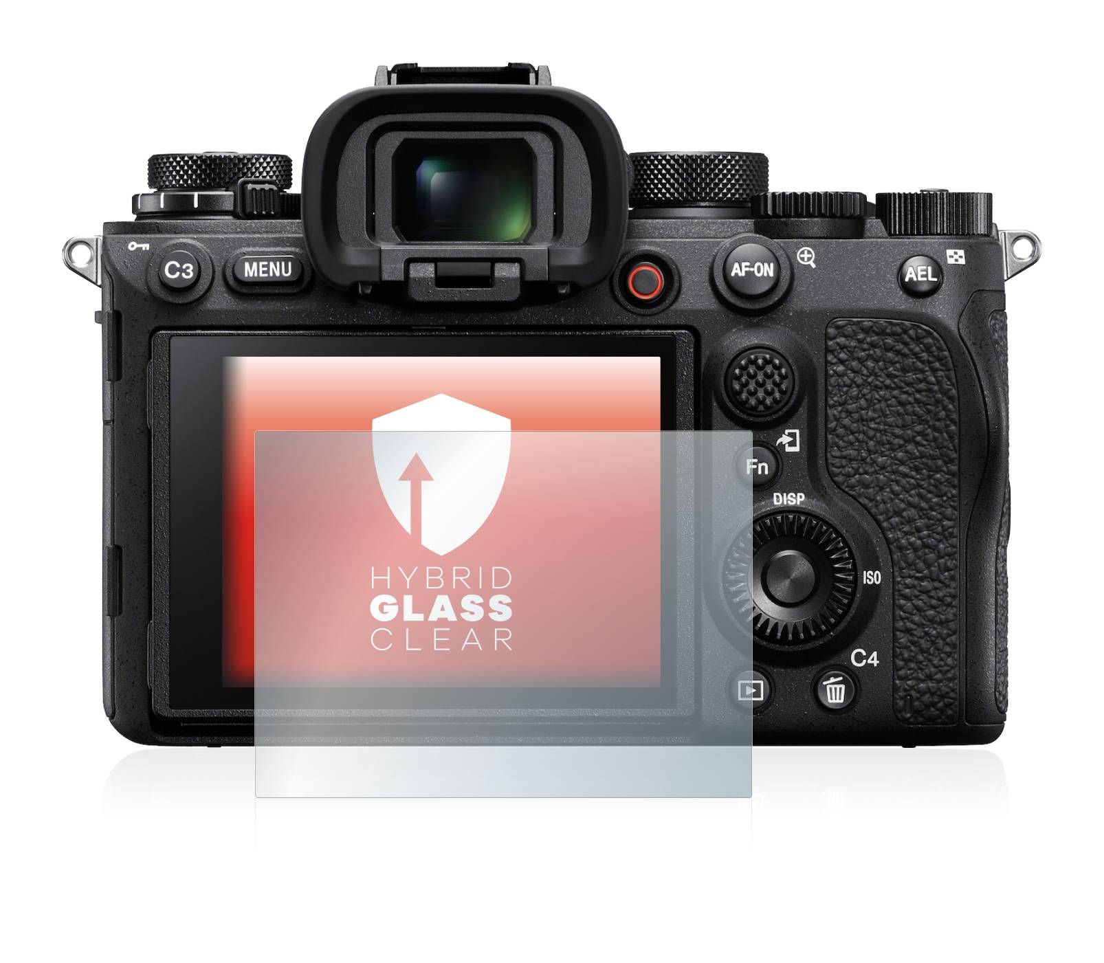 upscreen Hybrid Glass Clear Premium Schutzglas Folie für Sony Alpha