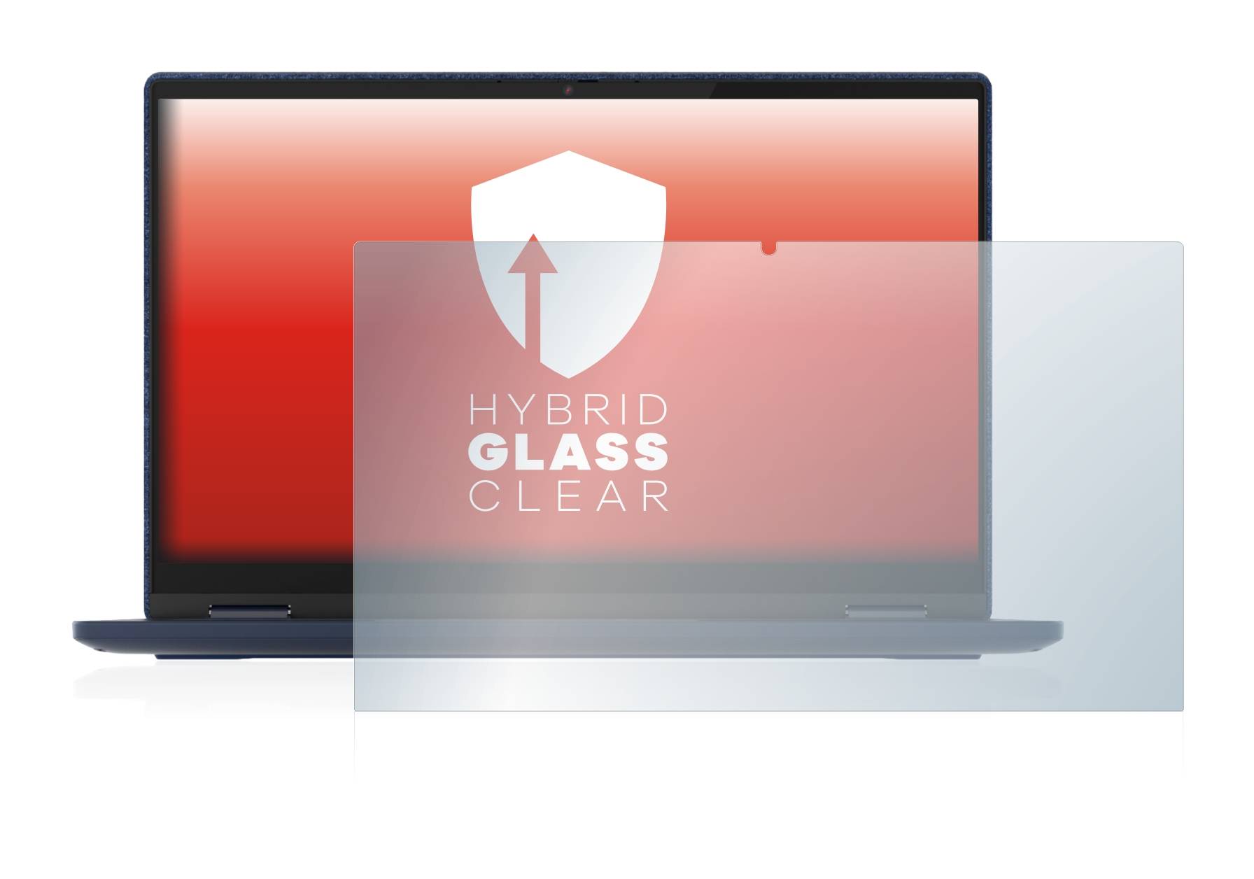 upscreen Hybrid Glass Clear Premium Schutzglas Folie für Lenovo Yoga 6