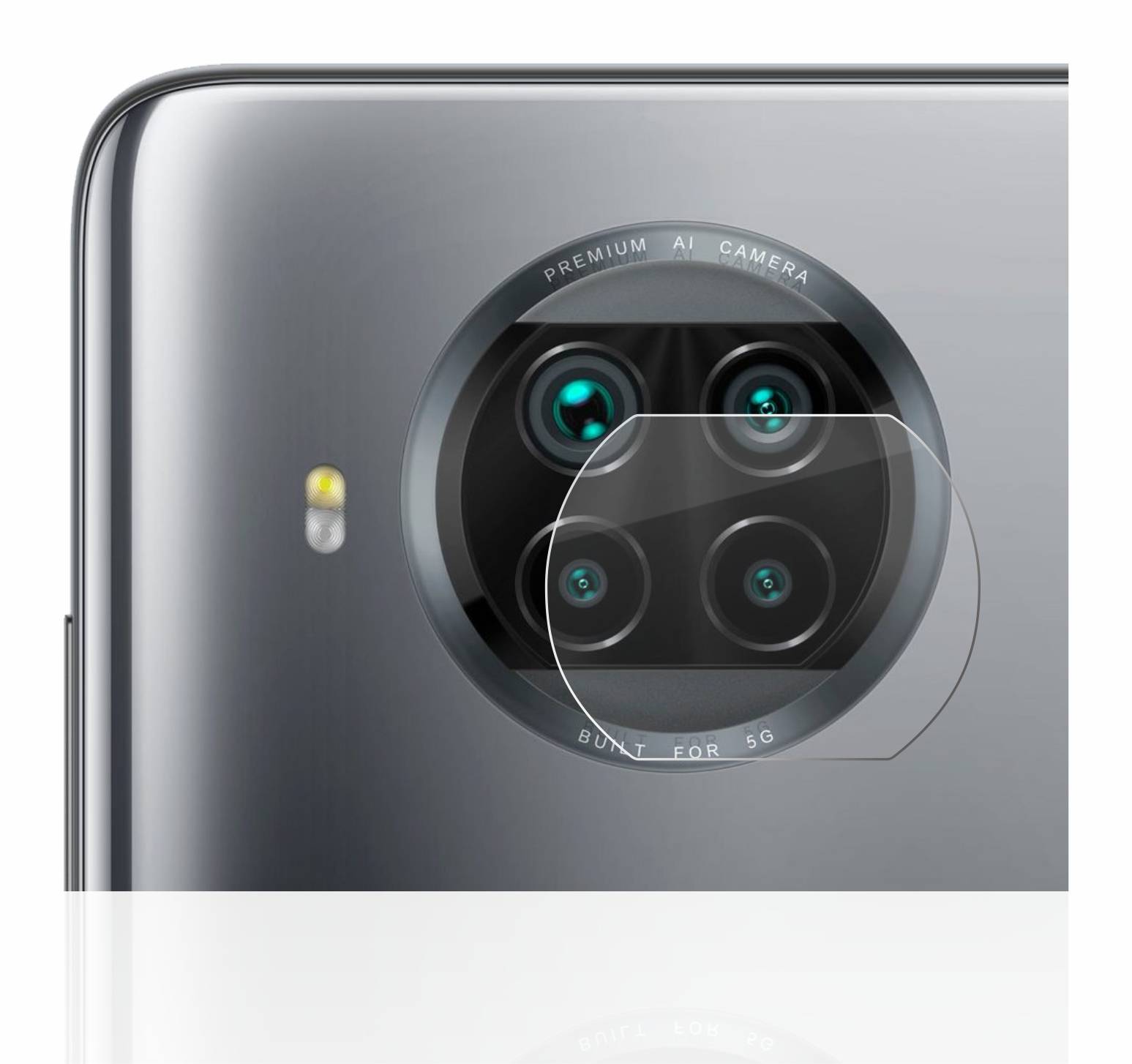 upscreen Flexible Schutz Glas Folie für Xiaomi Mi 10T Lite (NUR Kameraschutz) Schutzglas 9H Hybridglas Klar