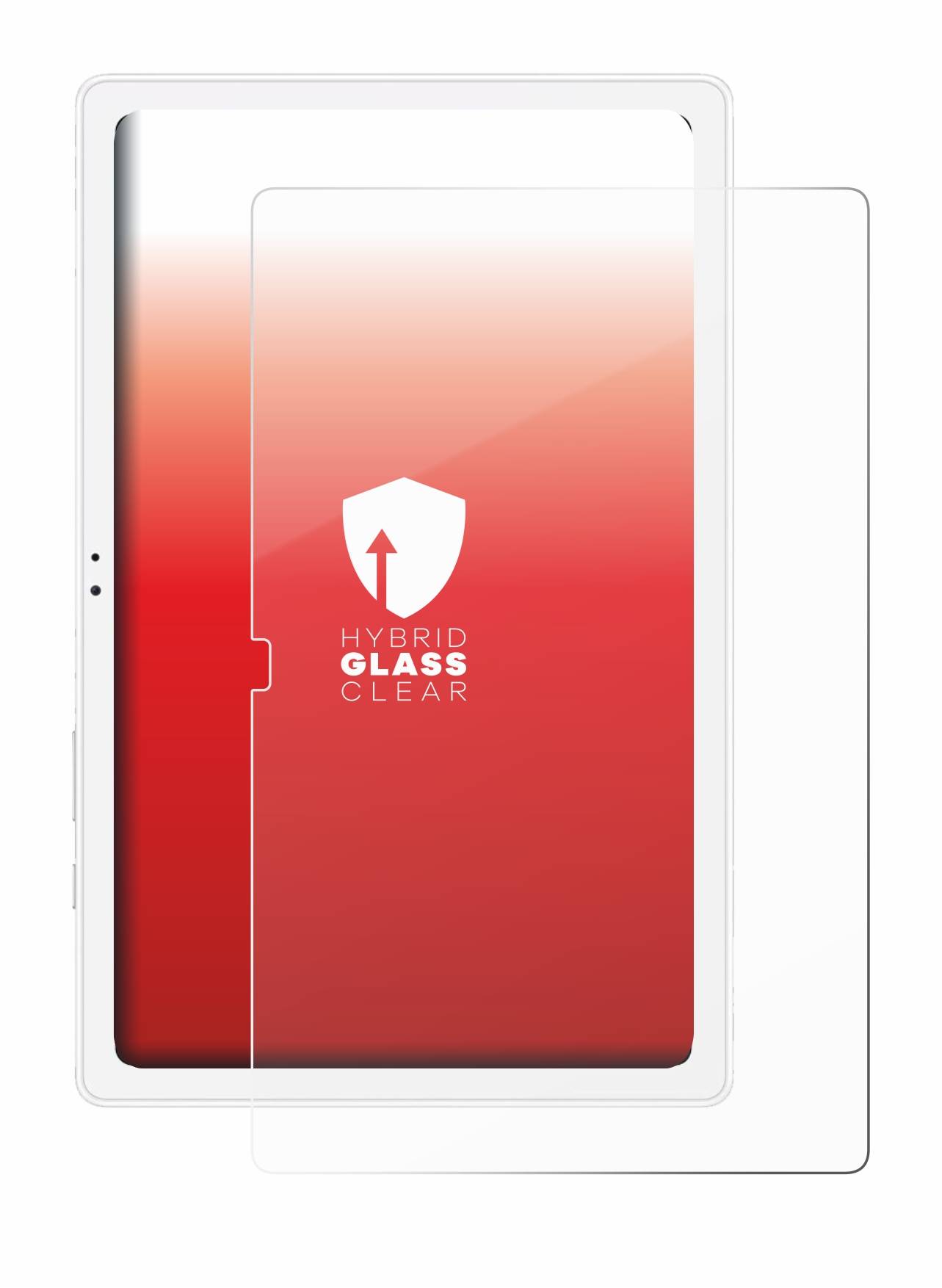 upscreen Hybrid Glass Clear Premium Schutzglas Folie für Samsung Galaxy Tab A7 10.4 WiFi