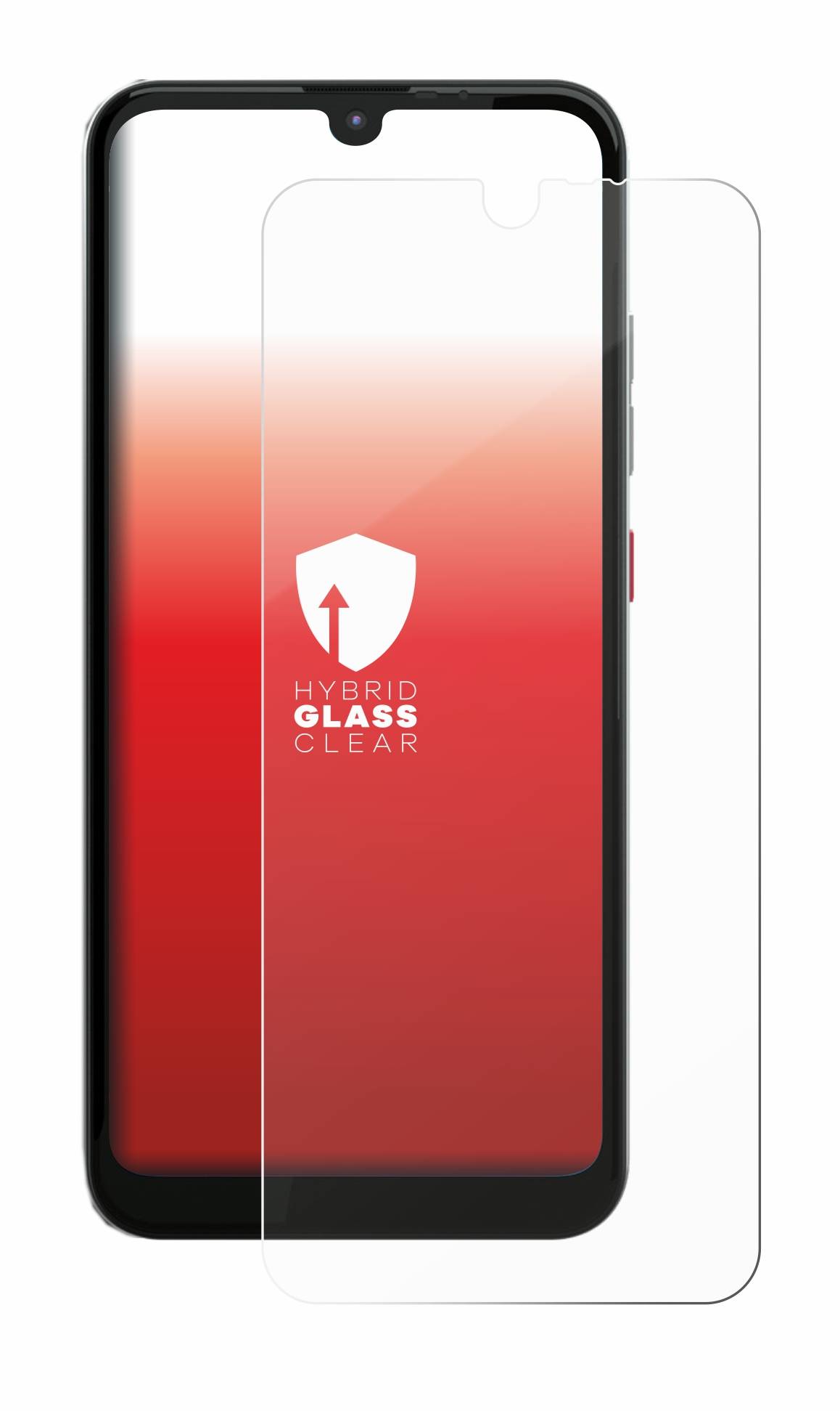 upscreen Flexible Panzerglasfolie für Gigaset GS3 Schutzglas 9H Hybridglas Klar