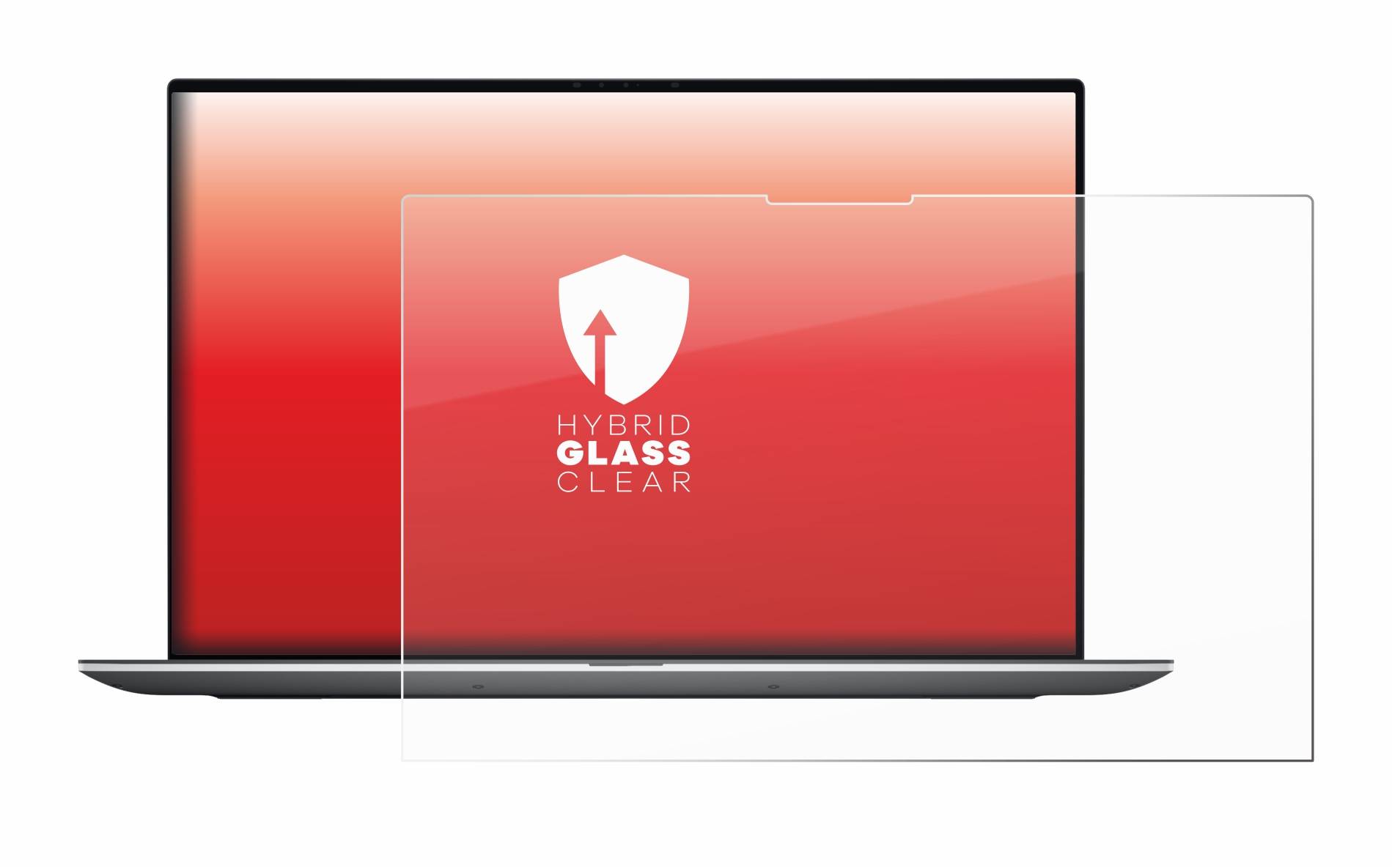 upscreen Hybrid Glass Clear Premium Schutzglas Folie für Dell Mobile Precision
