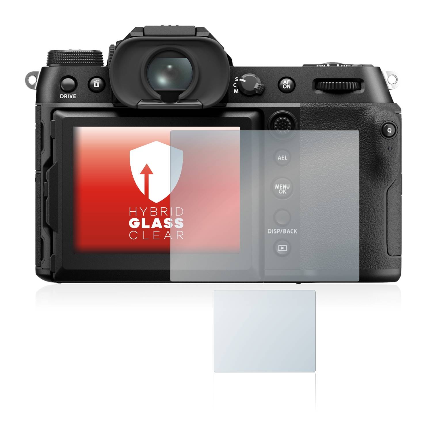 upscreen Flexible Schutz Glas Folie für Fujifilm GFX50S II Schutzglas 9H Hybridglas Klar