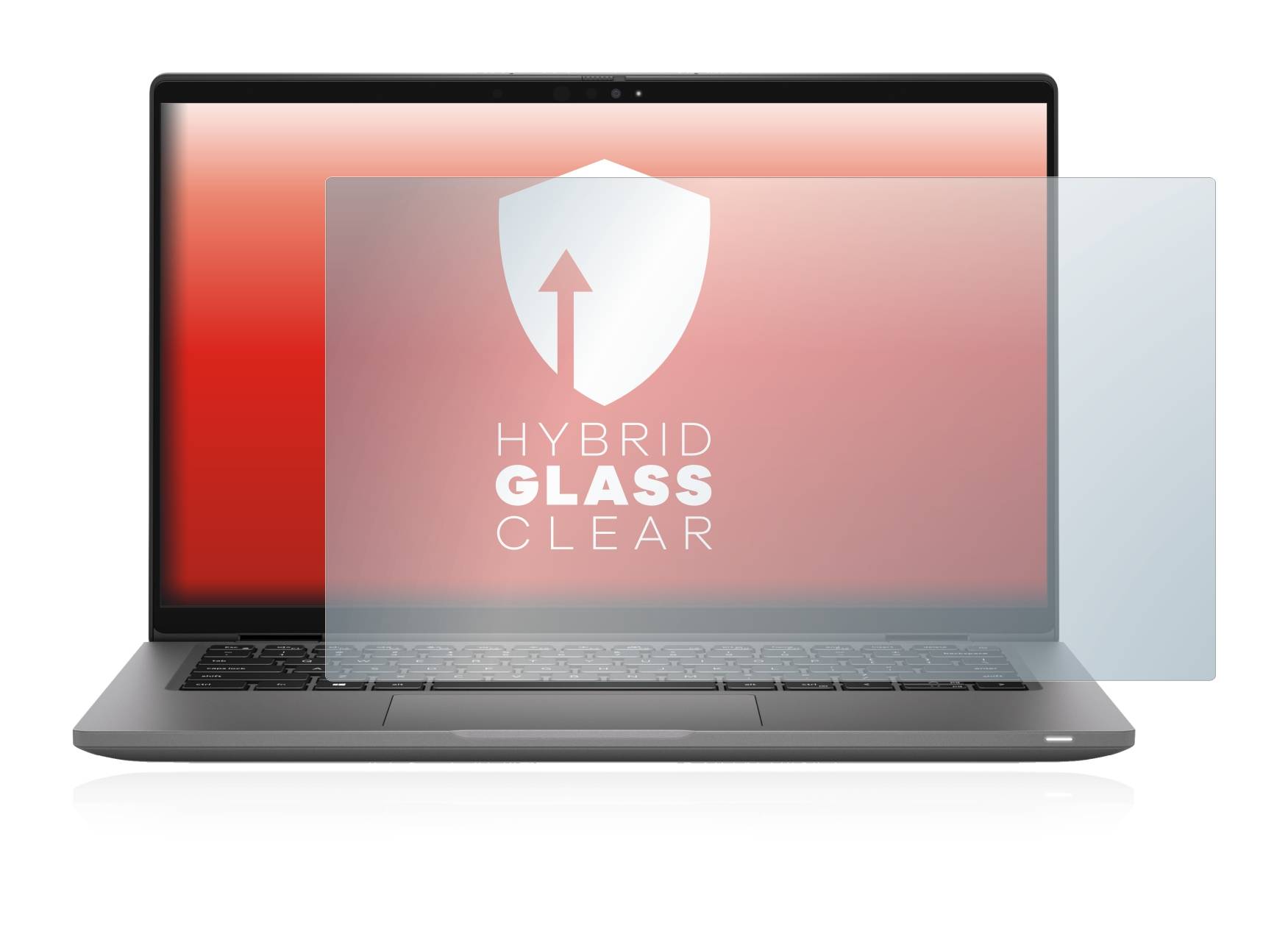 upscreen Hybrid Glass Clear Premium Schutzglas Folie für Dell Latitude