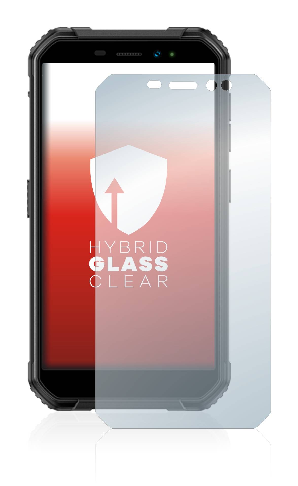 upscreen Flexible Schutz Glas Folie für Ulefone Armor X6 Pro Schutzglas 9H Hybridglas Klar