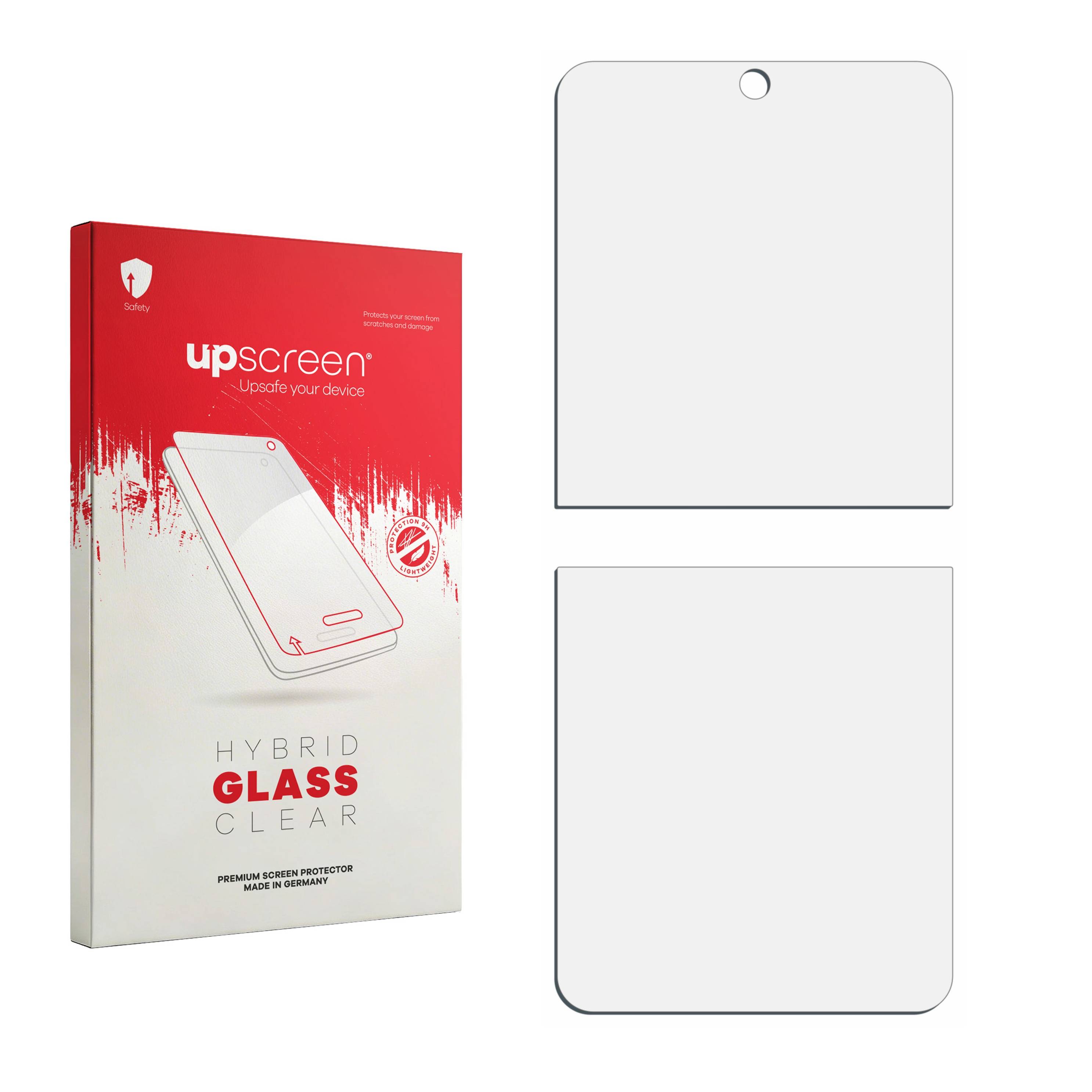 upscreen Flexible Schutz Glas Folie für Samsung Galaxy Z Flip 3 5G Schutzglas 9H Hybridglas Klar