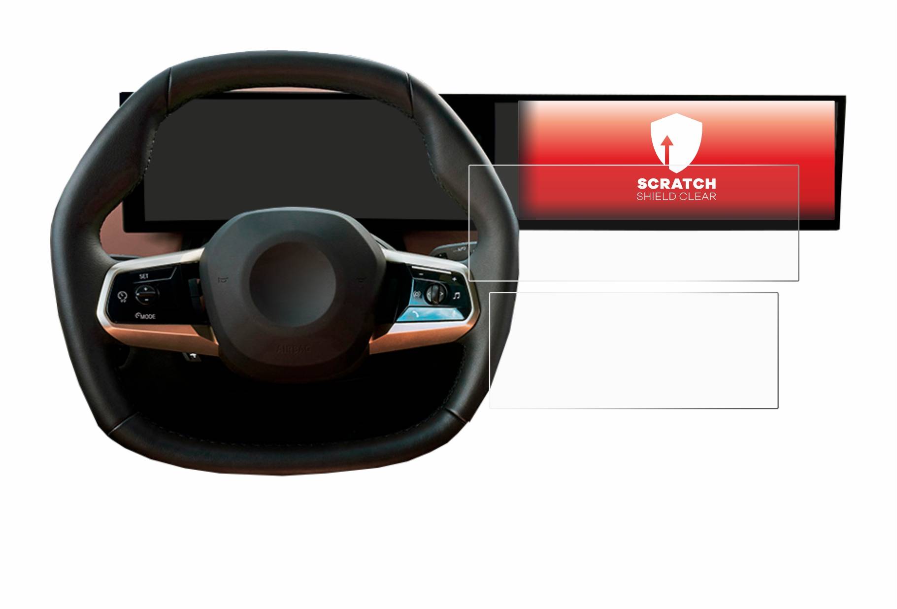 upscreen Schutzfolie für BMW iDrive OS8 Kratzschutz Anti-Fingerprint Klar