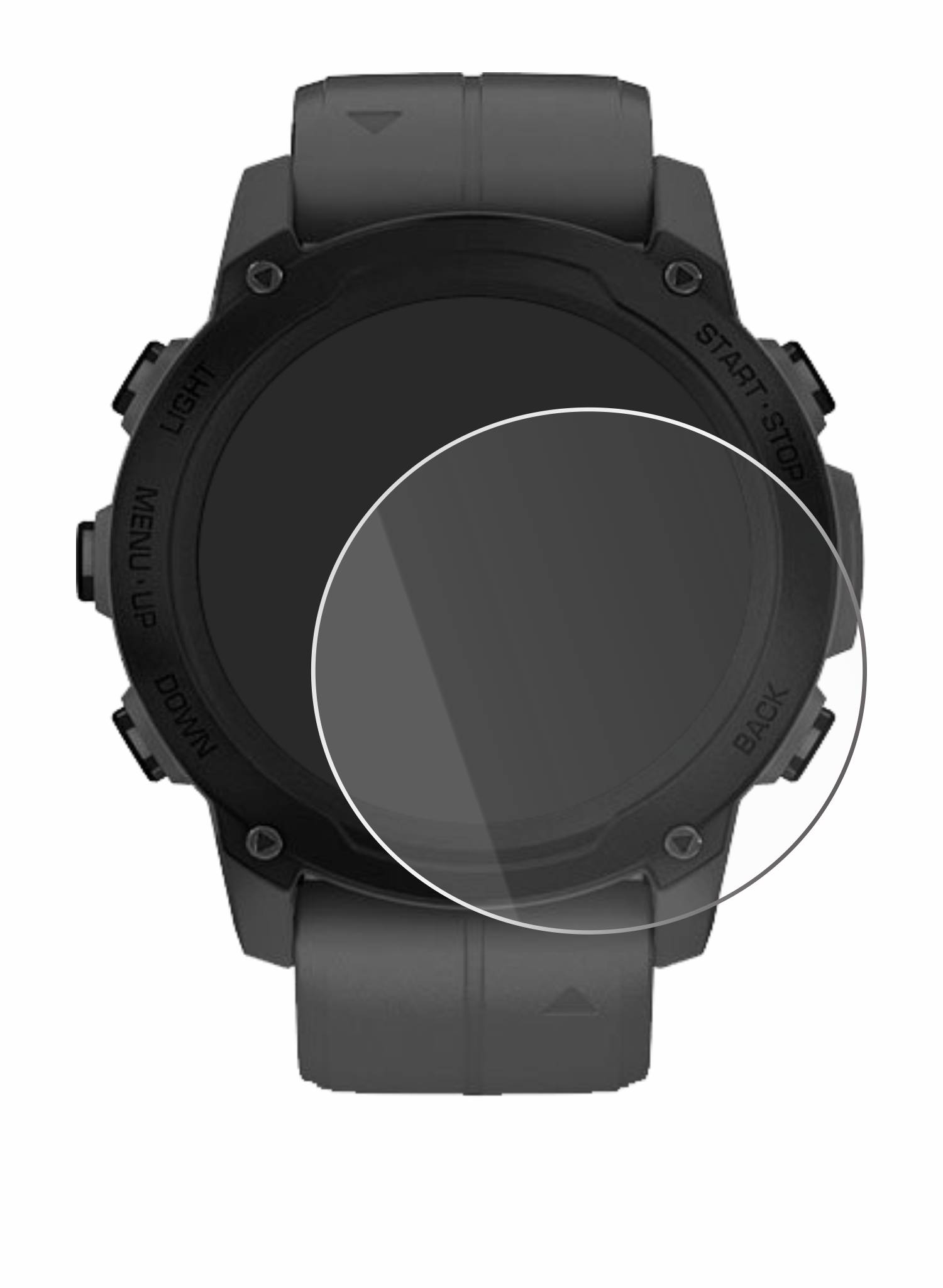 Savvies Schutzglas für Garmin Descent G1 Echtglas 9H-Härte klar