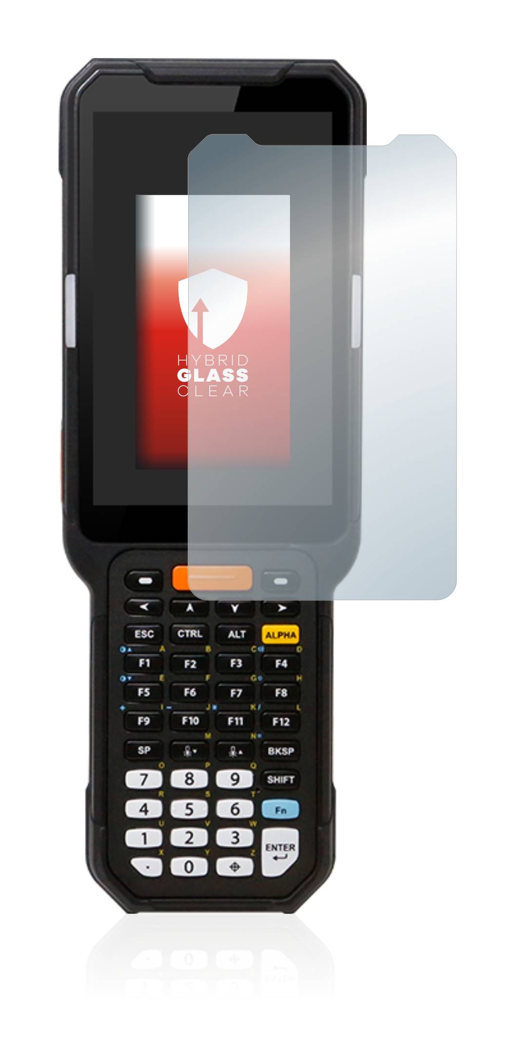 upscreen Hybrid Glass Clear Premium Schutzglas Folie für Point Mobile