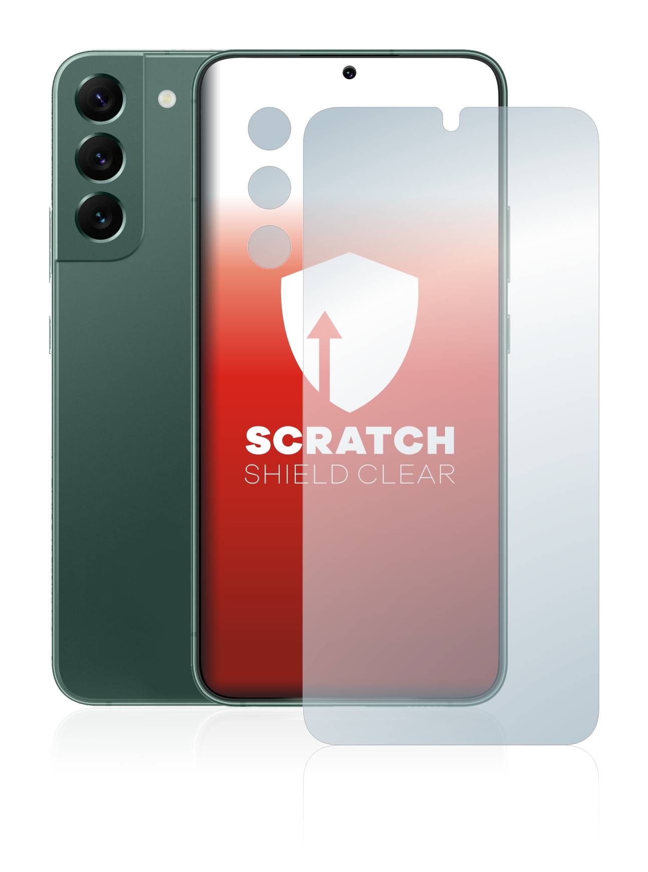 upscreen Schutzfolie für Samsung Galaxy S22 Plus 5G (Display+Kamera) Kratzschutz Anti-Fingerprint Klar