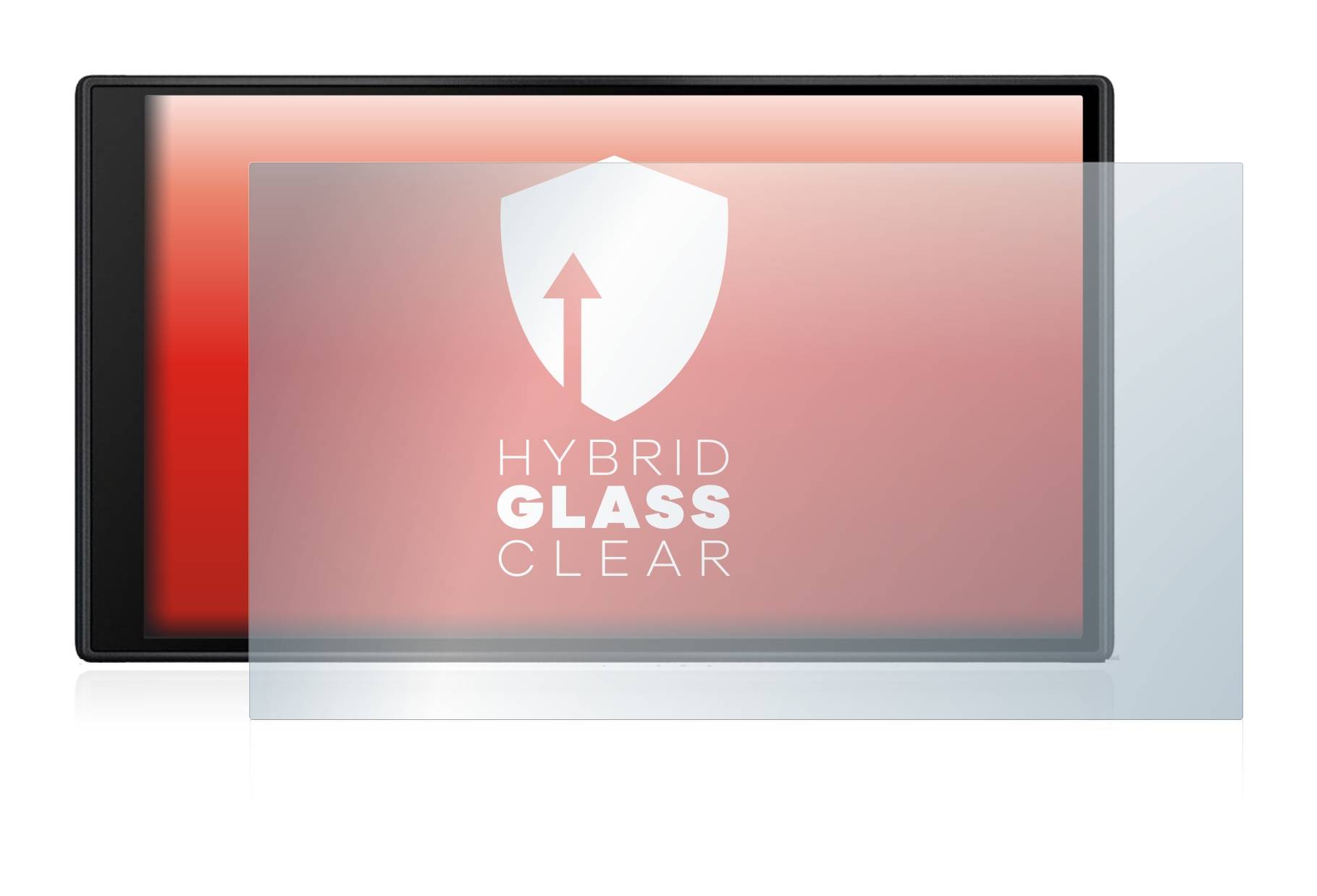upscreen Hybrid Glass Clear Premium Schutzglas Folie für Garmin dezl