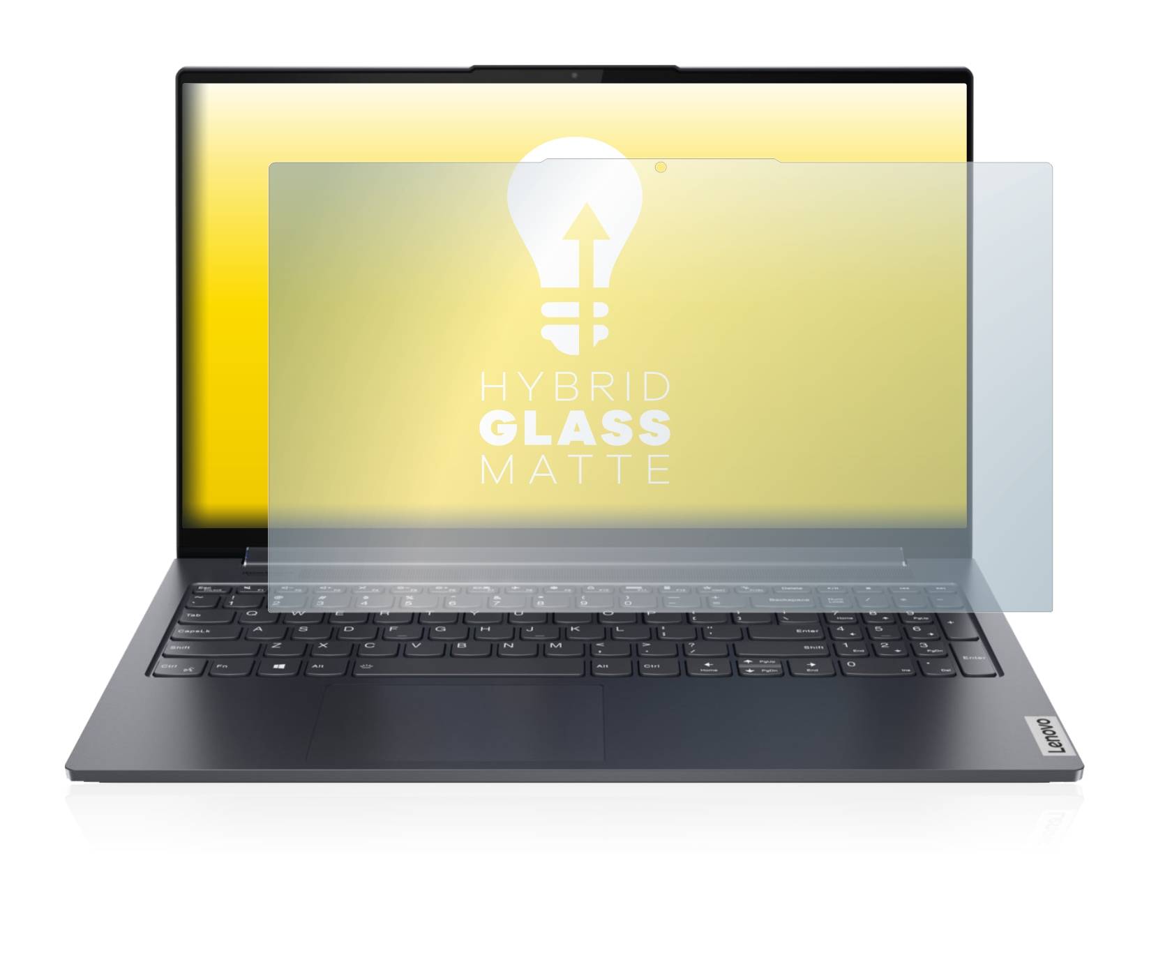 upscreen Hybrid Glass Matte Premium Schutzglas Folie für Lenovo Yoga 7 Gen 6 (14)