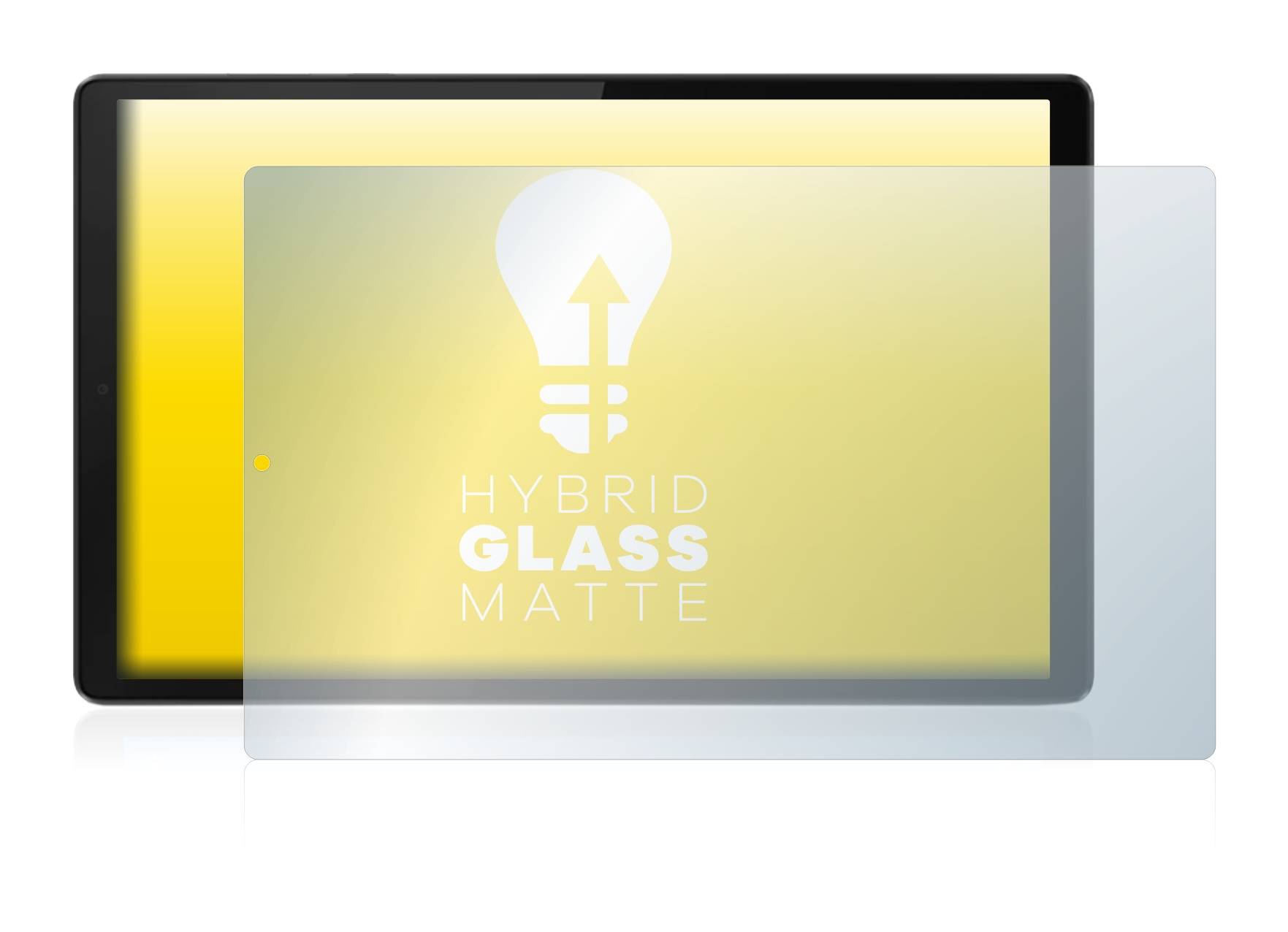 upscreen Hybrid Glass Matte Premium Schutzglas Folie für Lenovo Tab M10 HD (2.