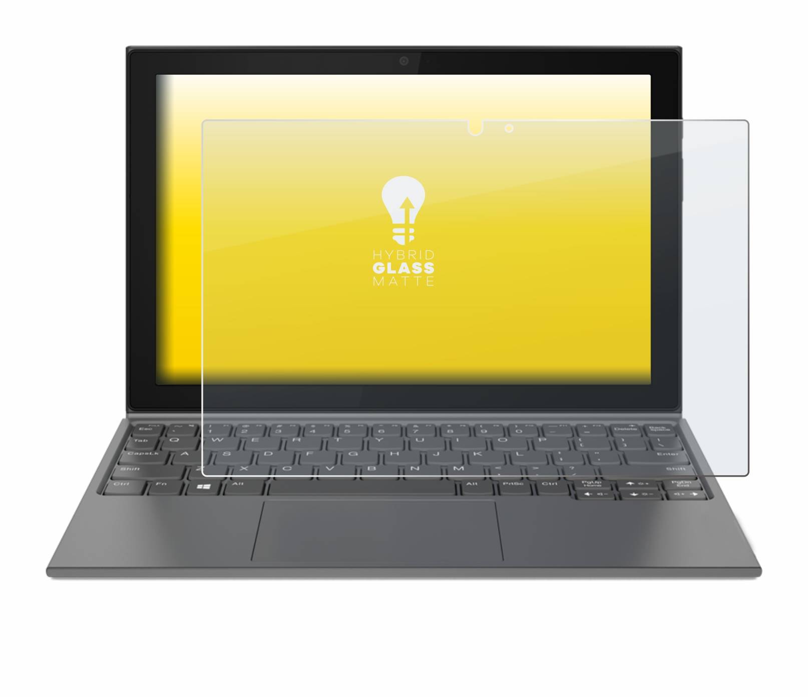 upscreen Hybrid Glass Matte Premium Schutzglas Folie für Lenovo IdeaPad Duet 3