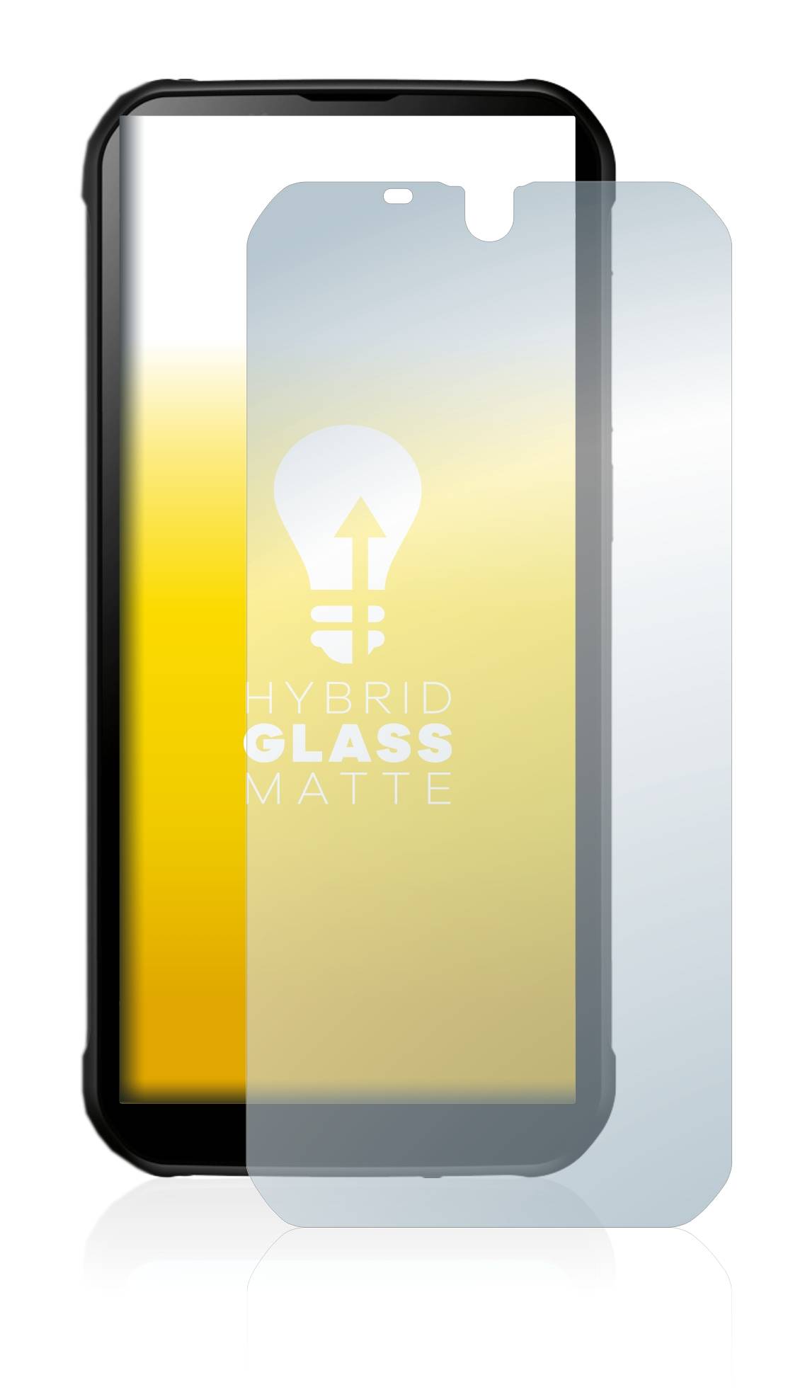 upscreen Flexible Schutz Glas Folie für Gigaset GX290 plus Schutzglas 9H Hybridglas Matt Entspiegelt