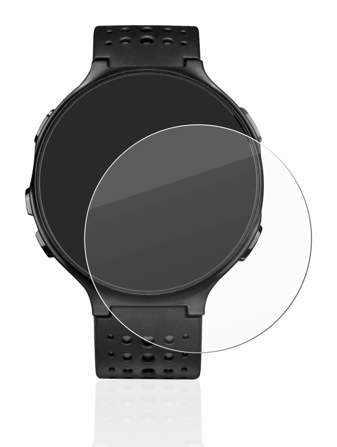 upscreen Hybrid Glass Clear Premium Schutzglas Folie für Garmin Forerunner
