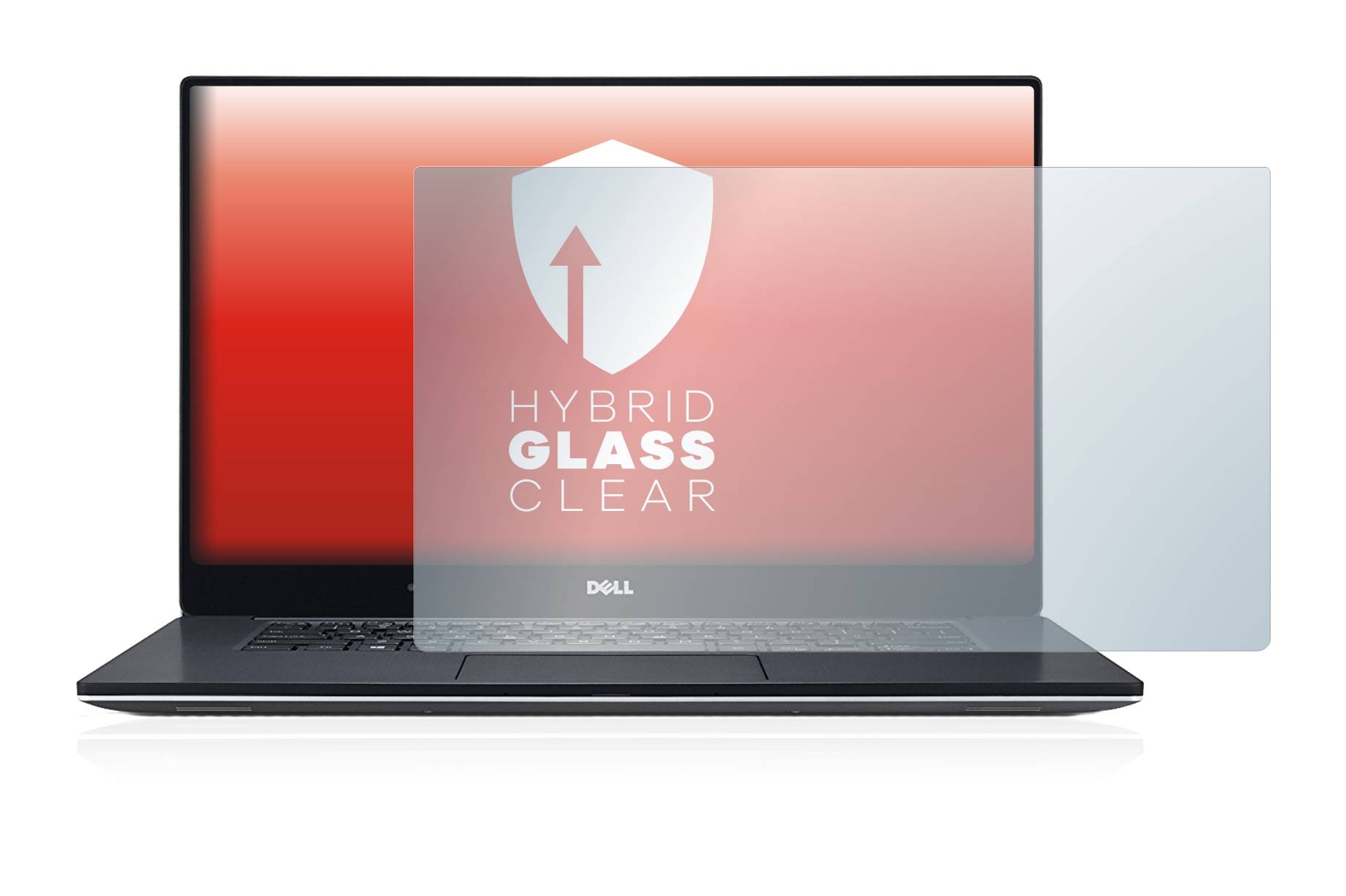 upscreen Hybrid Glass Clear Premium Schutzglas Folie für Dell XPS 15