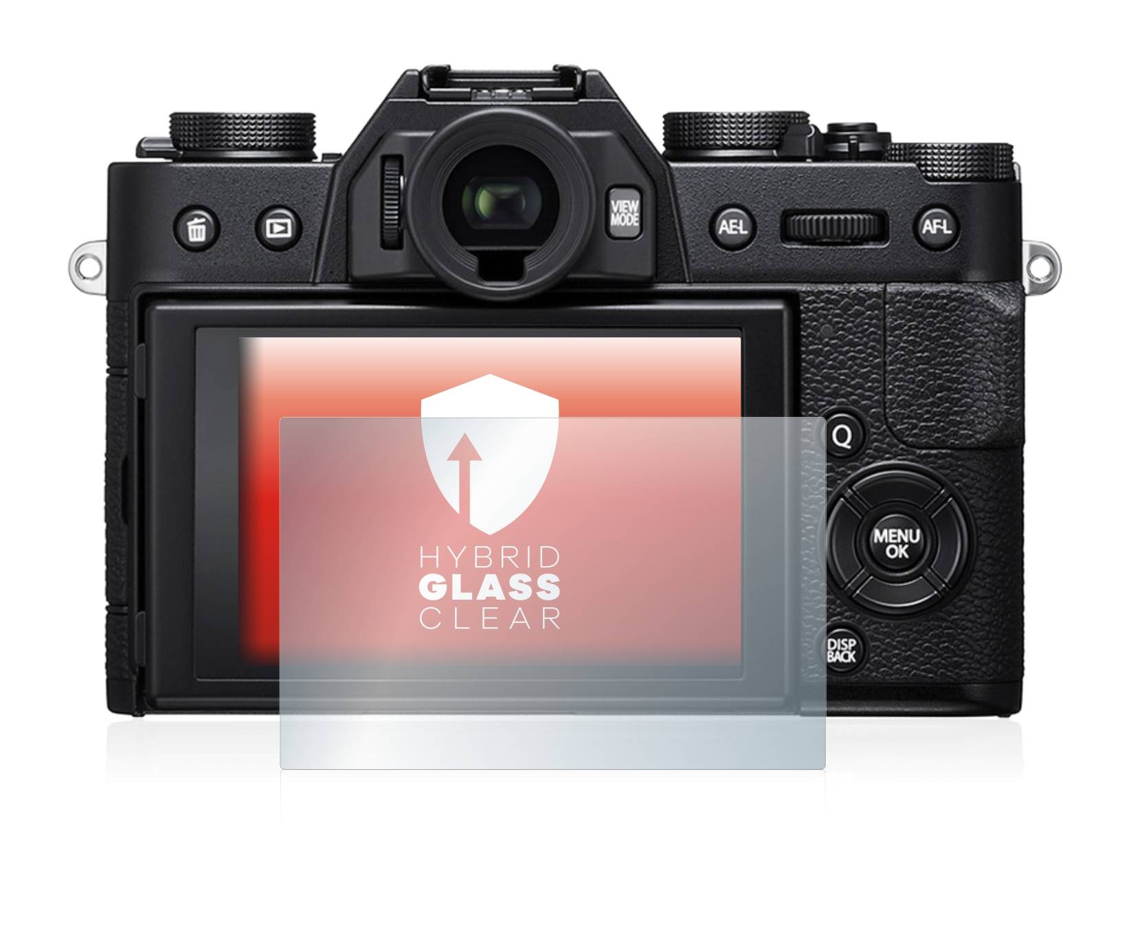 upscreen Hybrid Glass Clear Premium Schutzglas Folie für Fujifilm