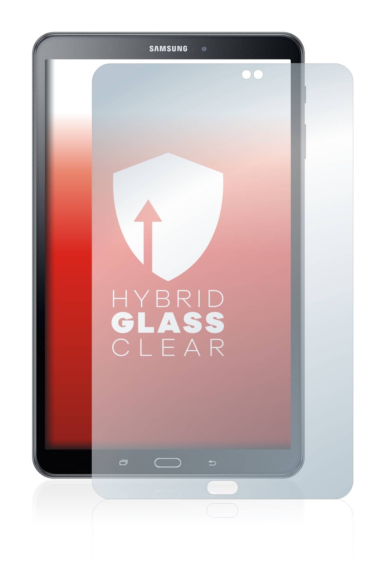 upscreen Hybrid Glass Clear Premium Schutzglas Folie für Samsung Galaxy Tab A 10.1