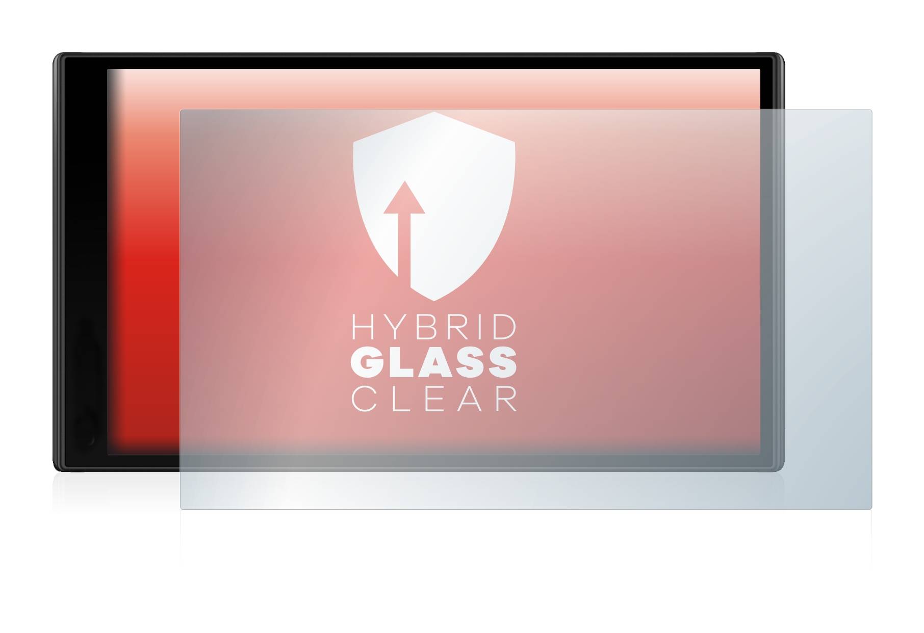 upscreen Hybrid Glass Clear Premium Schutzglas Folie für Garmin DriveSmart 61