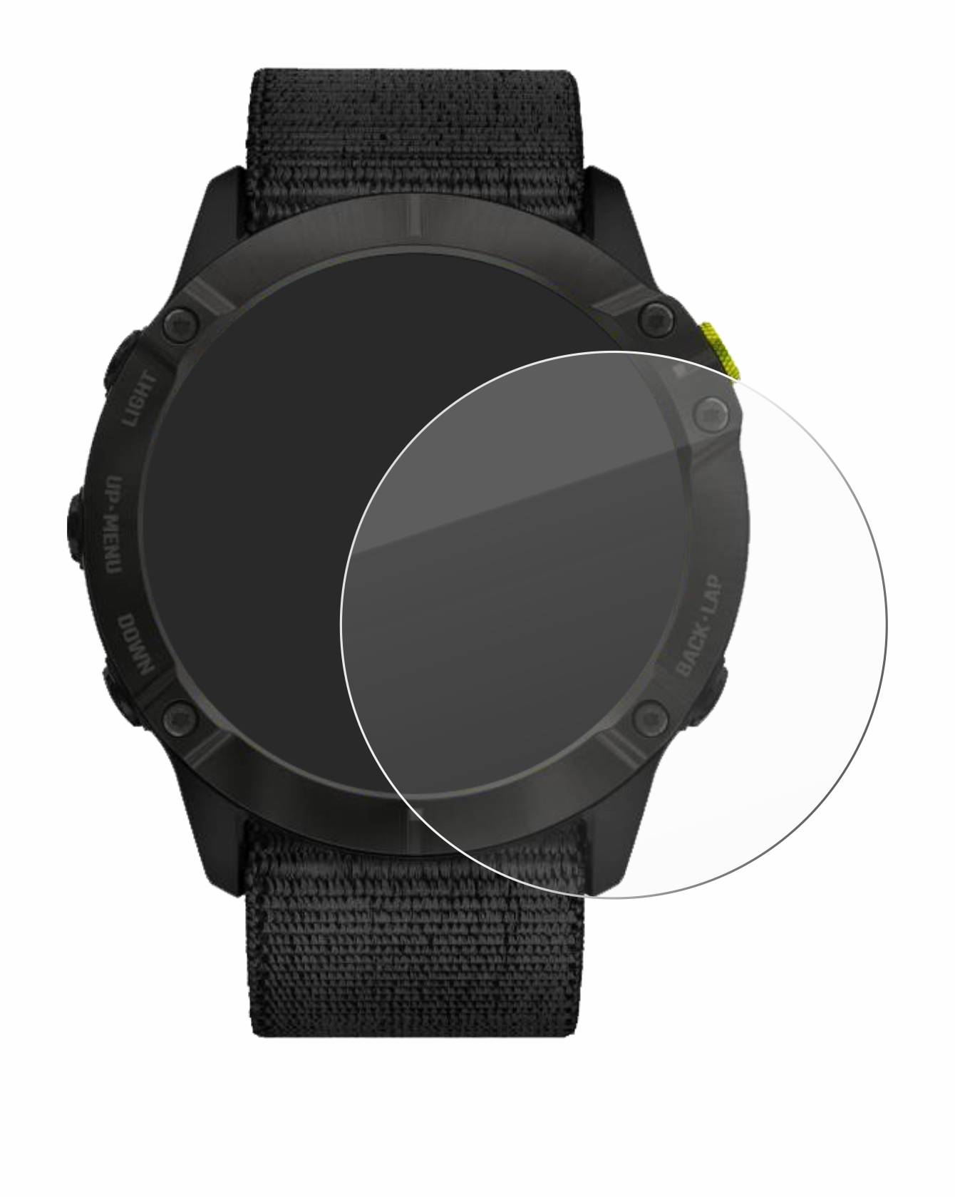 upscreen Hybrid Glass Clear Premium Schutzglas Folie für Garmin