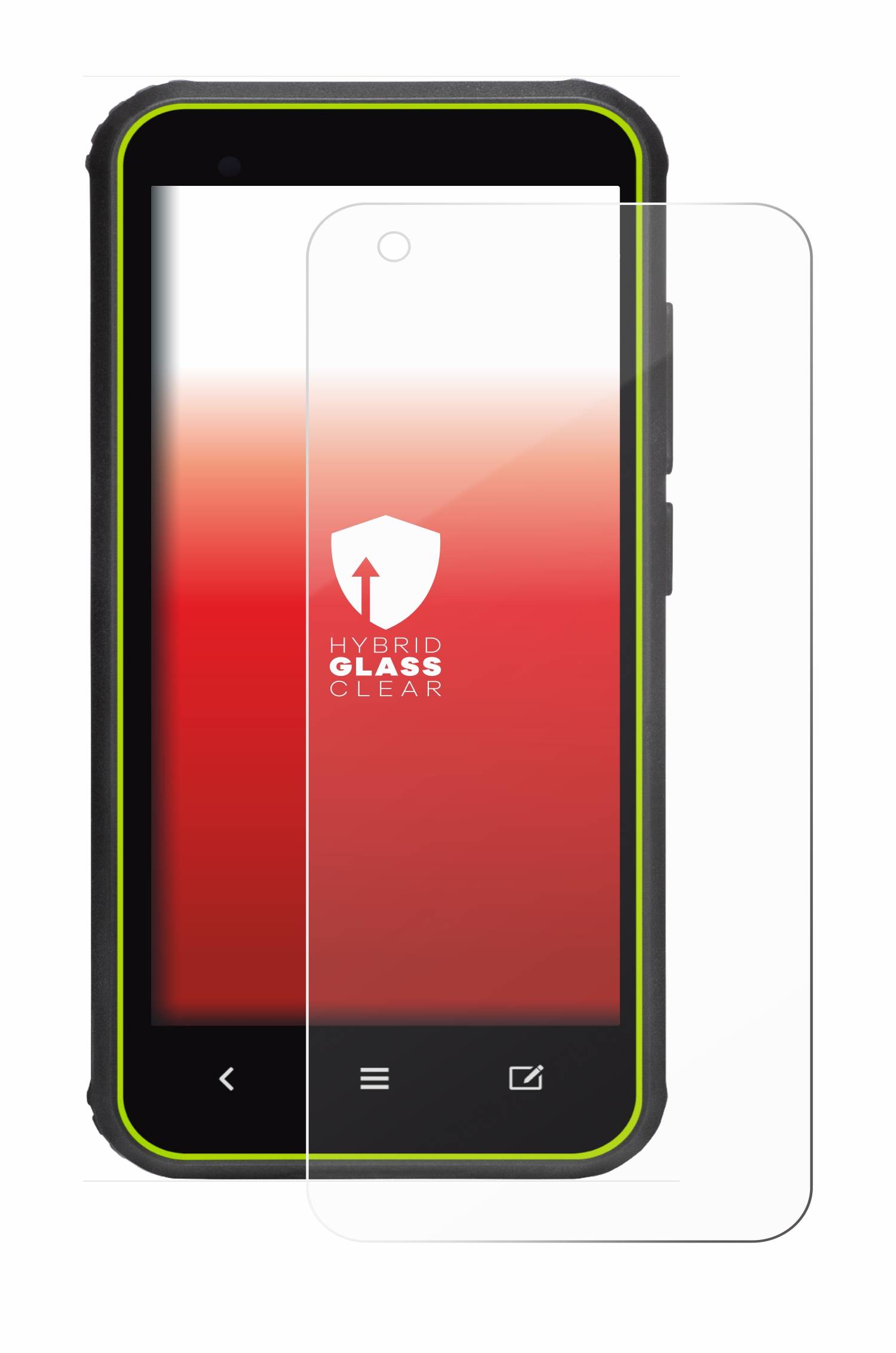 upscreen Flexible Schutz Glas Folie für SkyCaddie SX400 Schutzglas 9H Hybridglas Klar