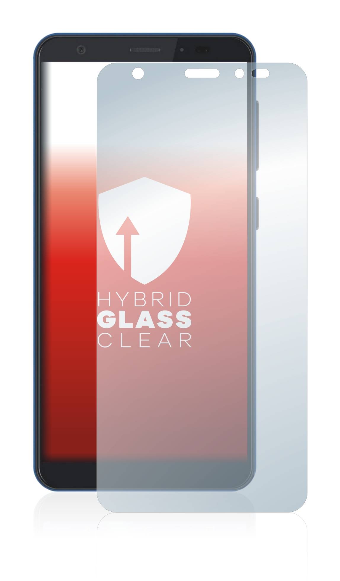 upscreen Flexible Panzerglasfolie für ZTE Blade A5 2019 Schutzglas 9H Hybridglas Klar