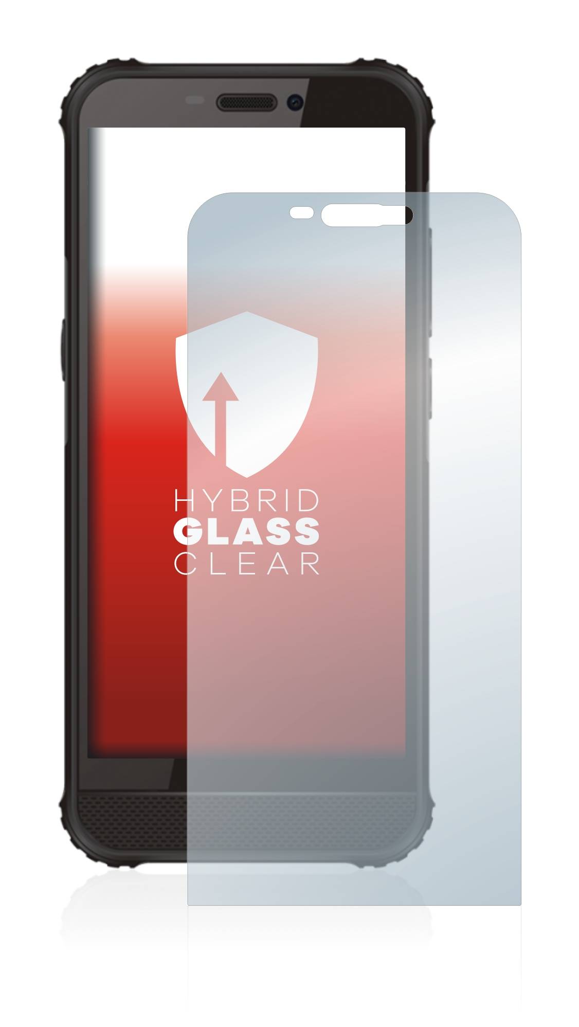 upscreen Flexible Panzerglasfolie für GlobeXplorer GPX Pro III Schutzglas 9H Hybridglas Klar