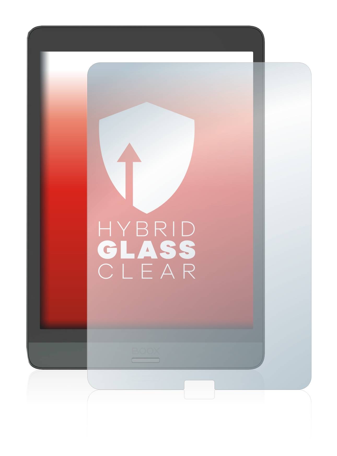 upscreen Flexible Schutz Glas Folie für Onyx Boox Nova 3 Color Schutzglas 9H Hybridglas Klar