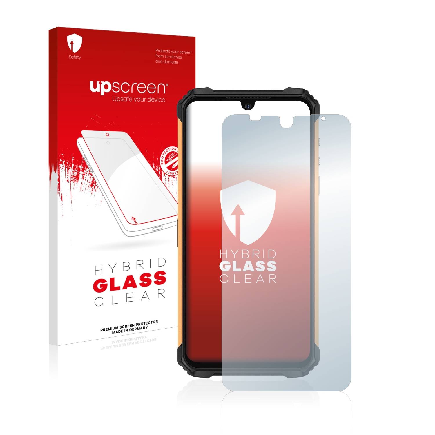 upscreen Flexible Schutz Glas Folie für Ulefone Armor 8 Schutzglas 9H Hybridglas Klar