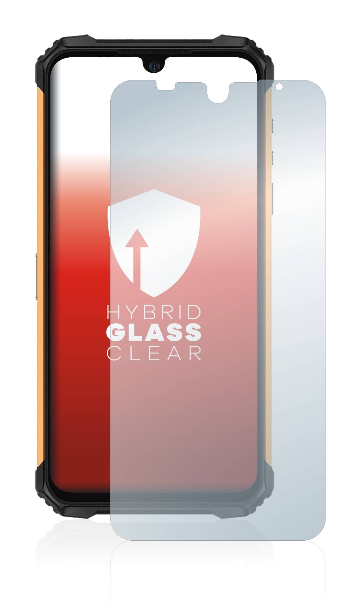 upscreen Flexible Schutz Glas Folie für Ulefone Armor 8 Schutzglas 9H Hybridglas Klar