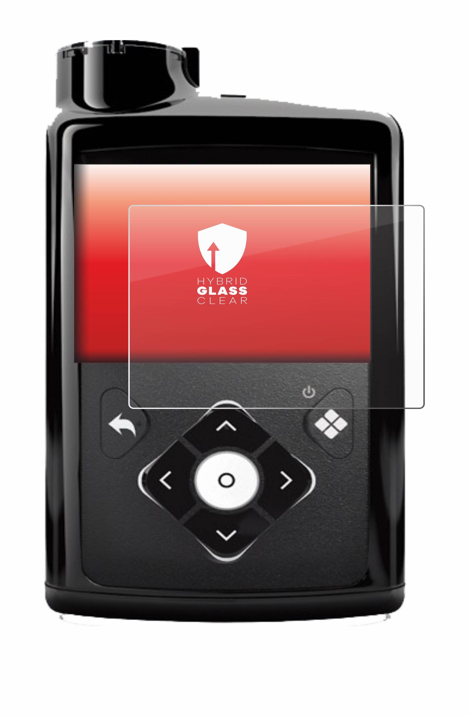 upscreen Flexible Schutz Glas Folie für Medtronic Minimed 780G Schutzglas 9H Hybridglas Klar
