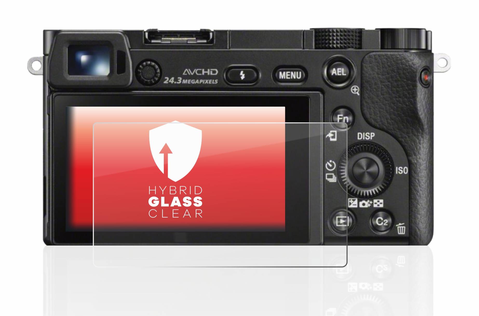 upscreen Flexible Schutz Glas Folie für Sony Alpha 5000 / 6000 / 6400 Schutzglas 9H Hybridglas Klar