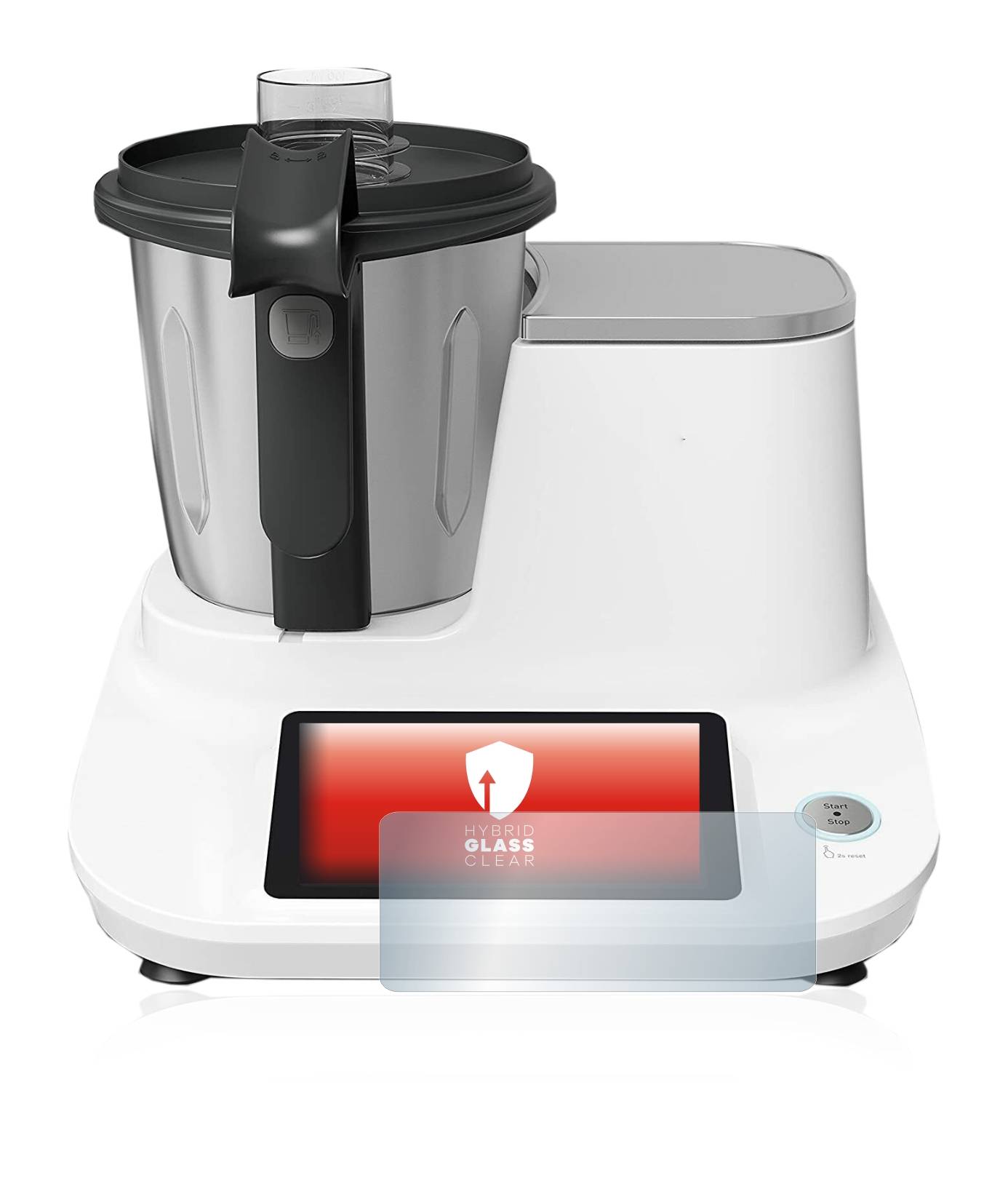 upscreen Hybrid Glass Clear Premium Schutzglas Folie für Moulinex Click&Cook