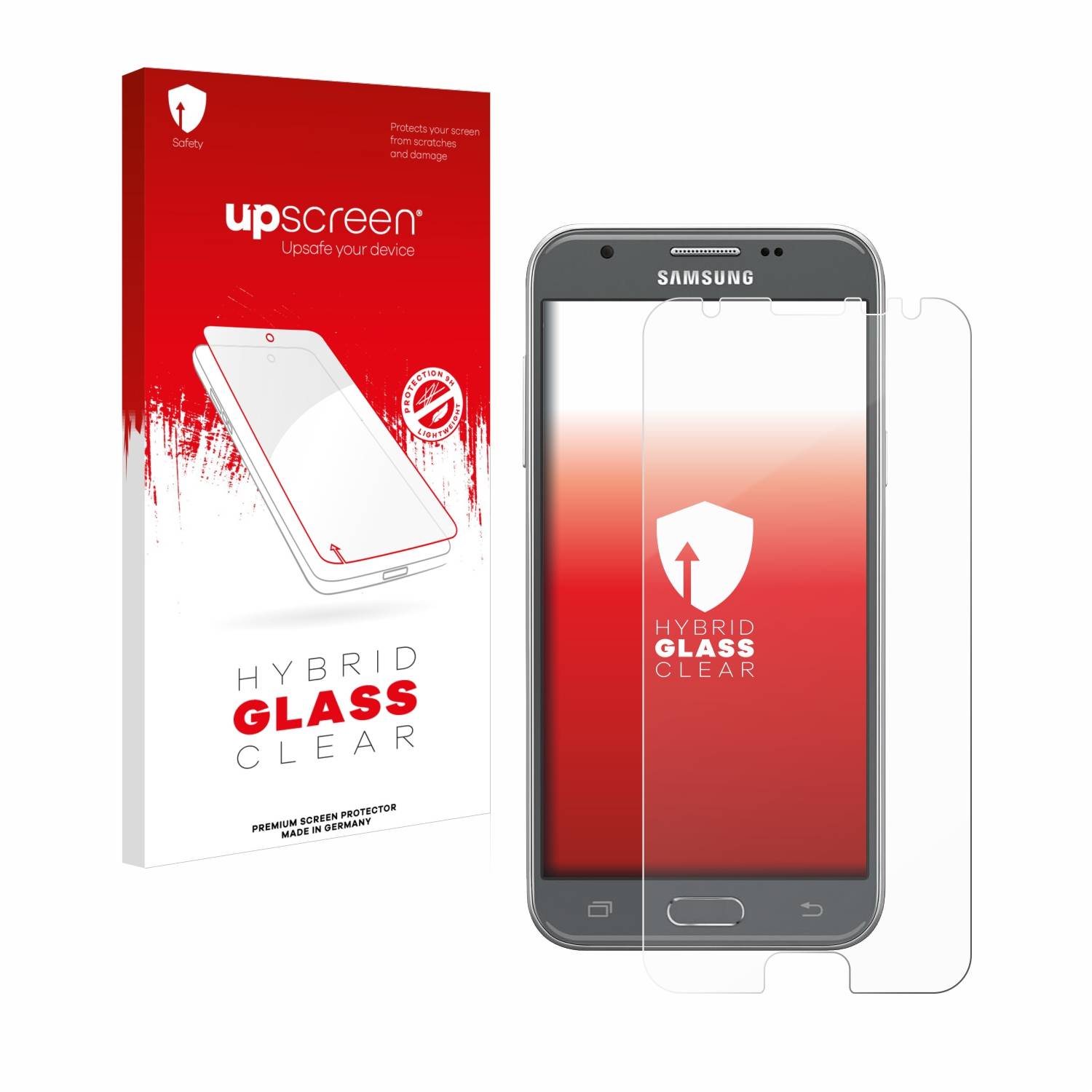 upscreen Flexible Schutz Glas Folie für Samsung Galaxy J3 2017 Schutzglas 9H Hybridglas Klar