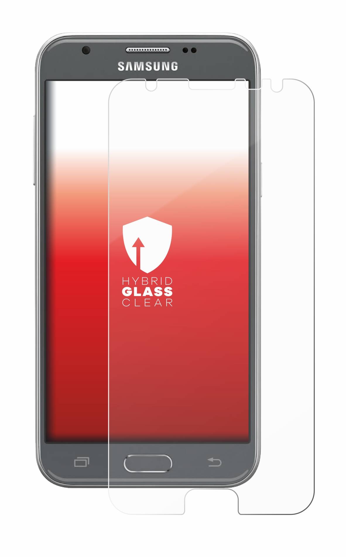 upscreen Flexible Schutz Glas Folie für Samsung Galaxy J3 2017 Schutzglas 9H Hybridglas Klar