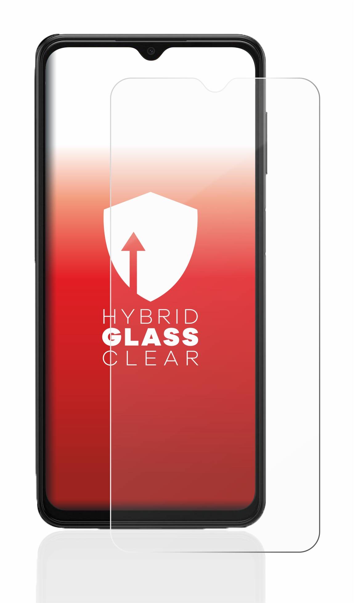 upscreen Flexible Schutz Glas Folie für Samsung Galaxy A13 5G Schutzglas 9H Hybridglas Klar