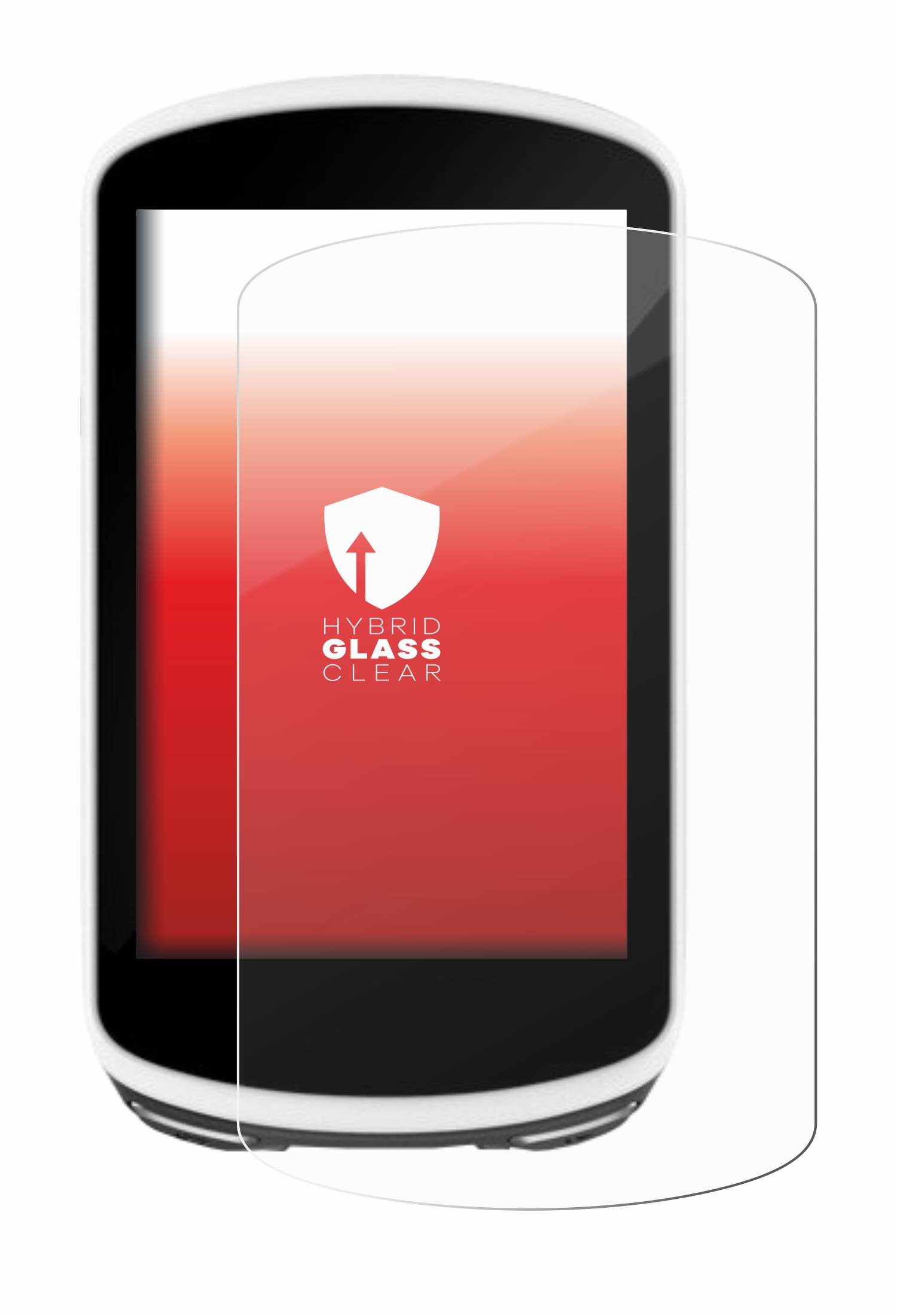 upscreen Hybrid Glass Clear Premium Schutzglas Folie für Garmin Edge