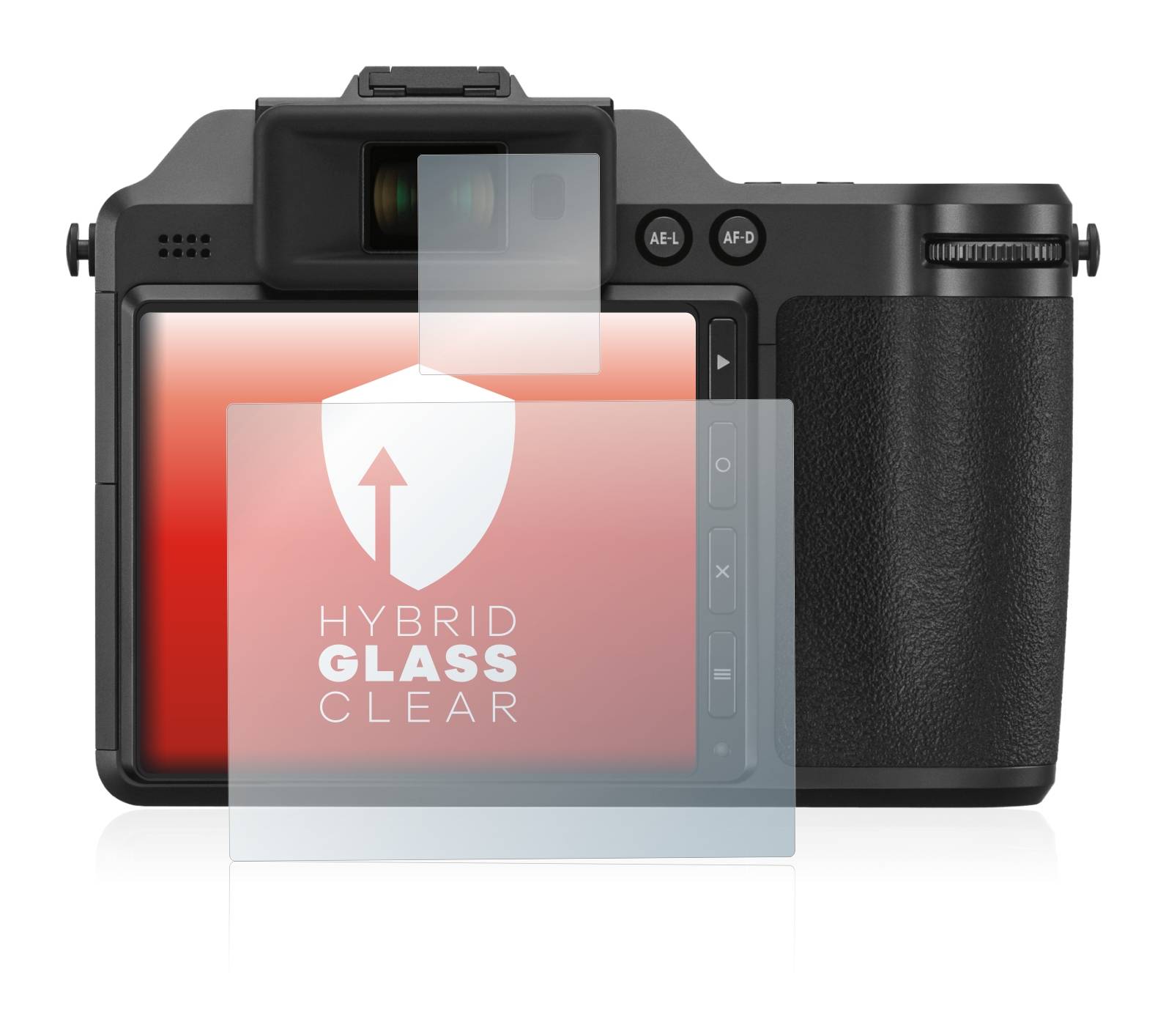 upscreen Flexible Schutz Glas Folie für Fujifilm X-H2 Schutzglas 9H Hybridglas Klar