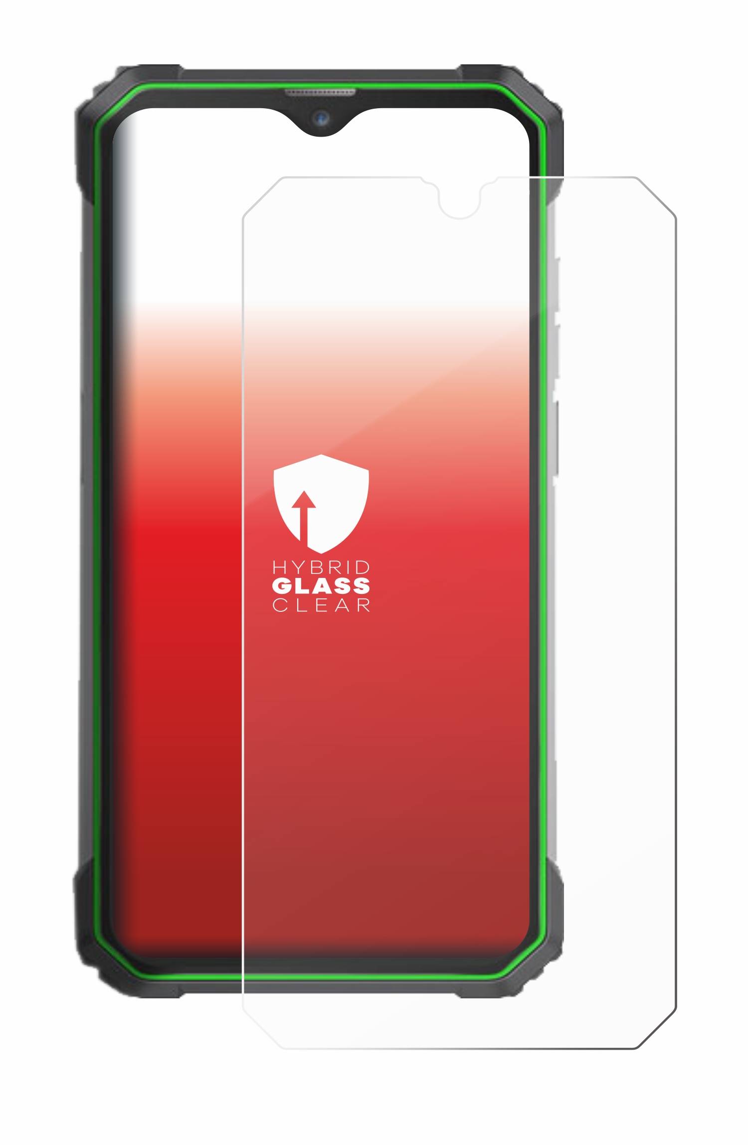 upscreen Flexible Schutz Glas Folie für Blackview BL8800 5G Schutzglas 9H Hybridglas Klar