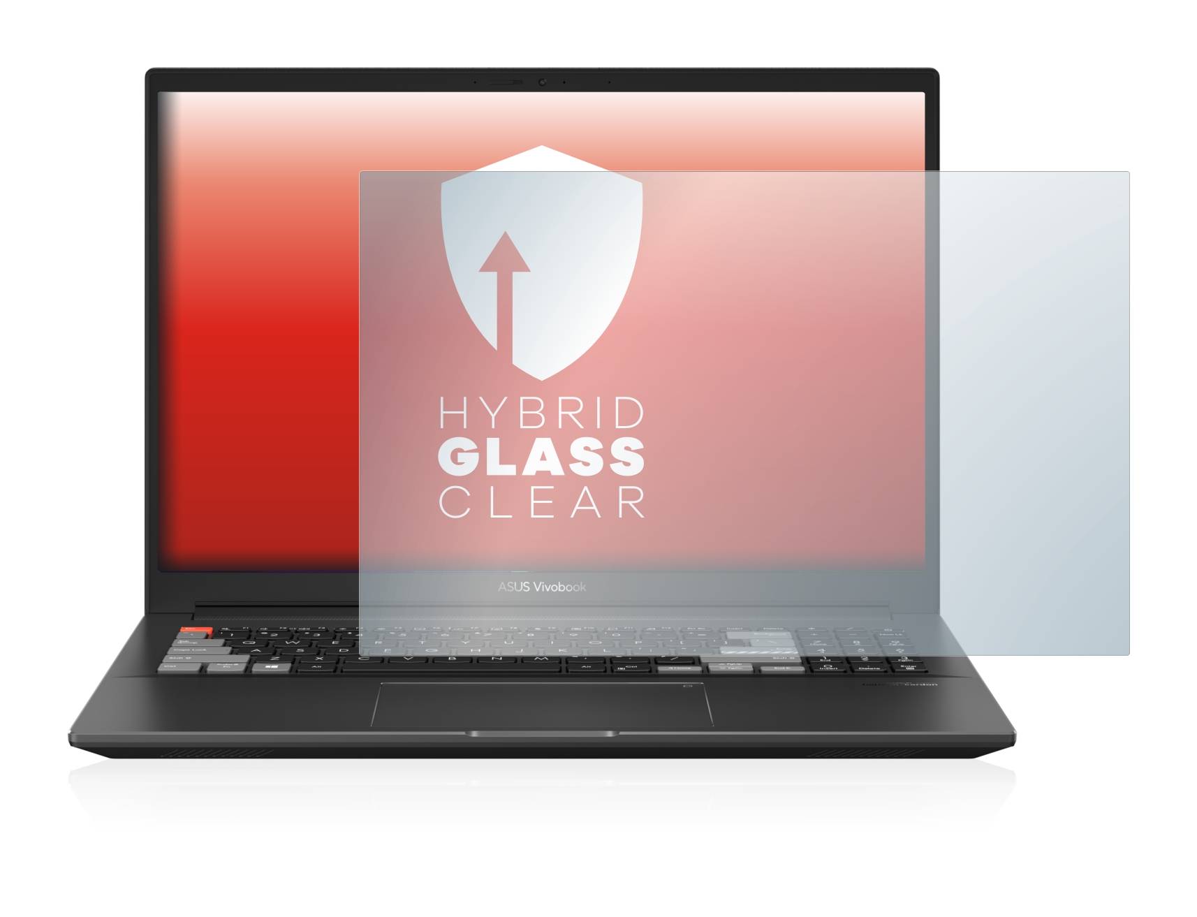 upscreen Hybrid Glass Clear Premium Schutzglas Folie für Asus VivoBook Pro 16X